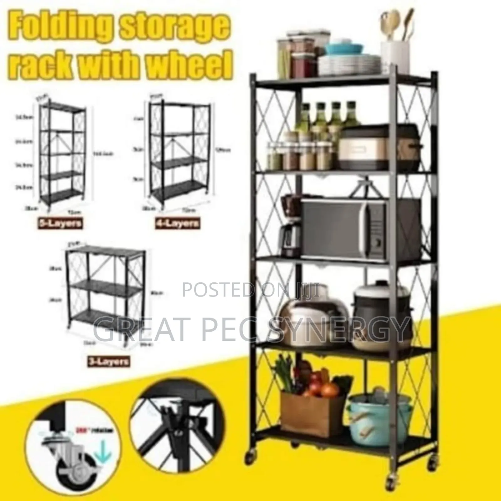 Kitchen Rack 5 Steps