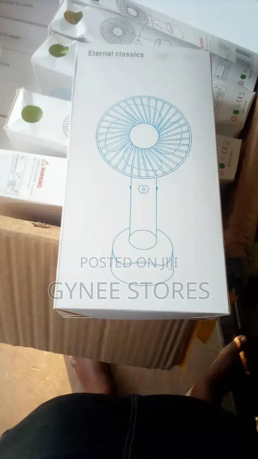 Handheld Rechargeable Fan With Phone Stand