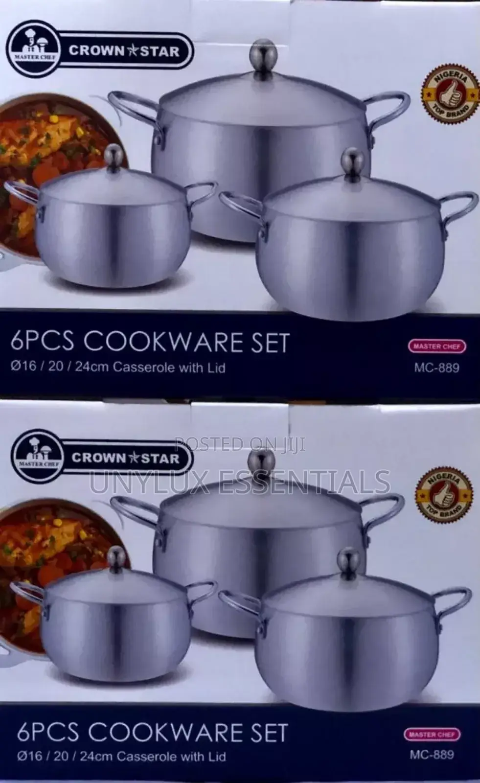 Crown Star 6pcs Aluminium Cookware Set