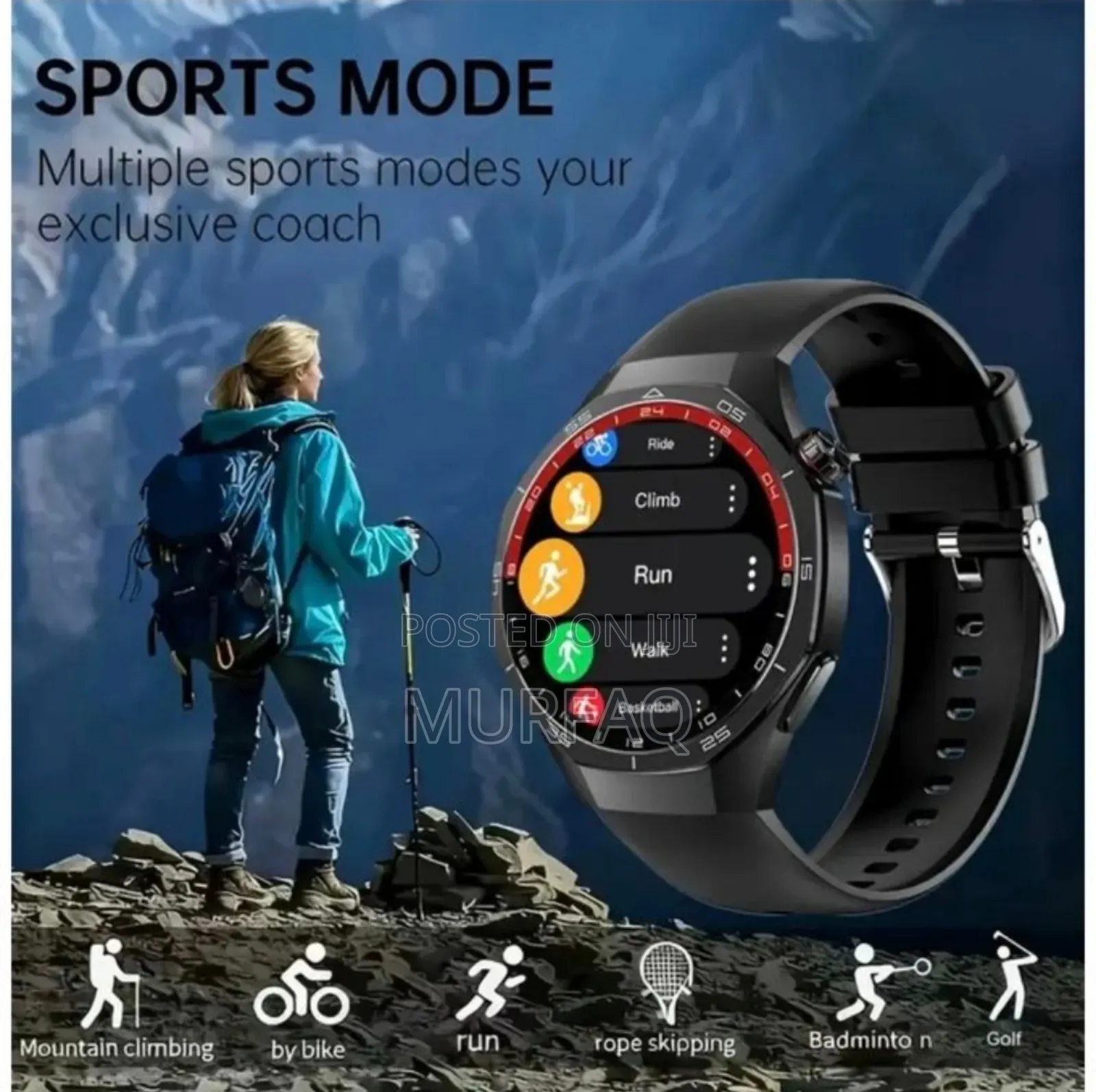 Watch 5 Pro - Fitness Tracker With Nfc, Voice Wireless Calling