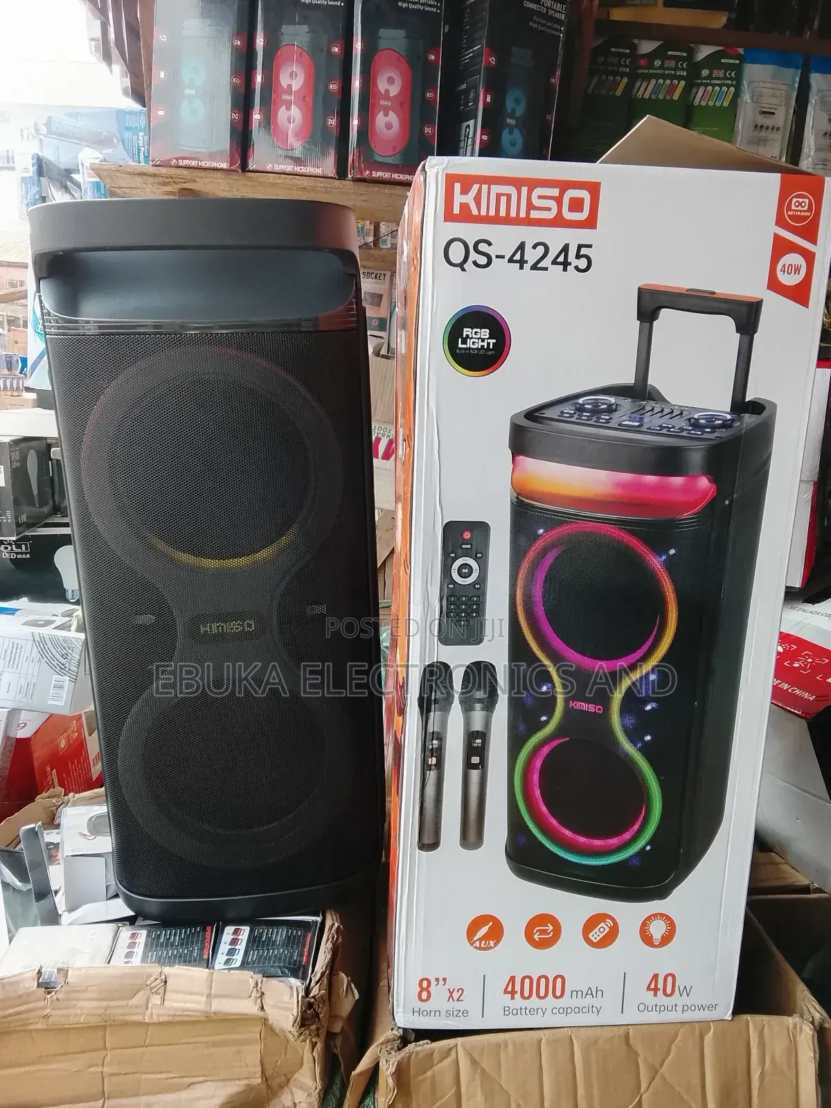 Kimiso Public Address System Double Speaker 16 Inches
