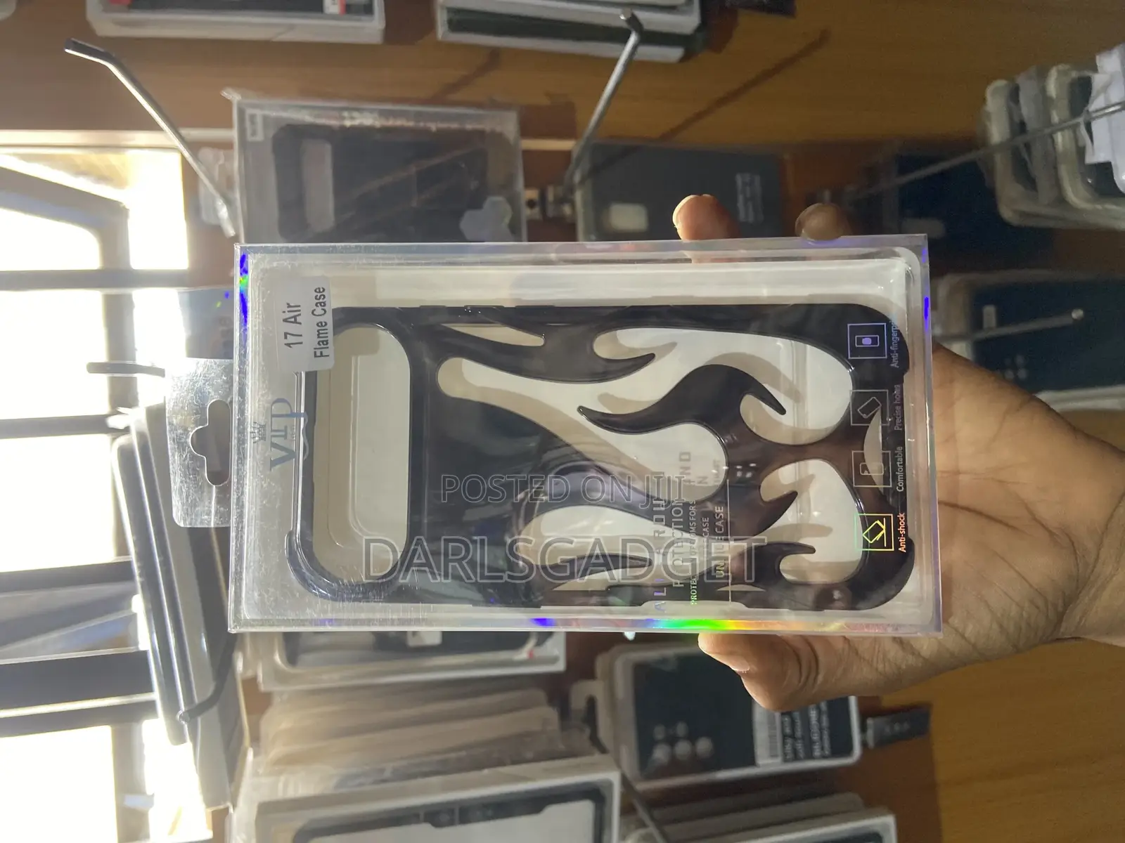 iPhone 17 Air Stylish Flame Design – Shockproof Protective Phone Case