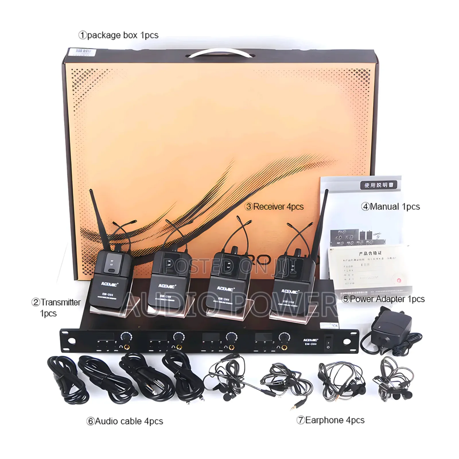 Acemic Wireless in Ear Monitor Em-D04 Iem