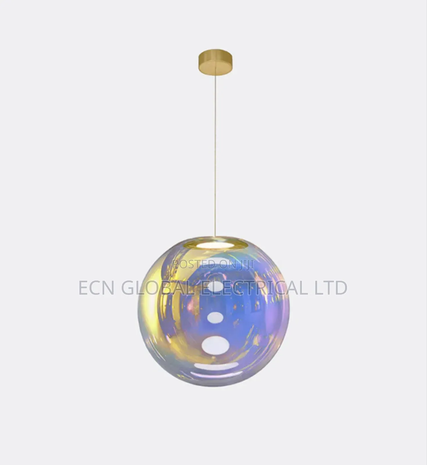 Iris Glass Globe Pendant Light – Modern Led Hanging Ceiling Lamp