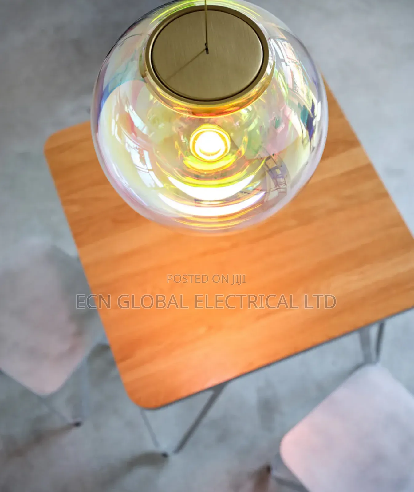 Iris Glass Globe Pendant Light – Modern Led Hanging Ceiling Lamp