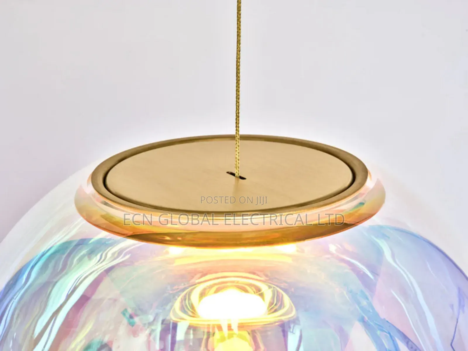 Iris Glass Globe Pendant Light – Modern Led Hanging Ceiling Lamp
