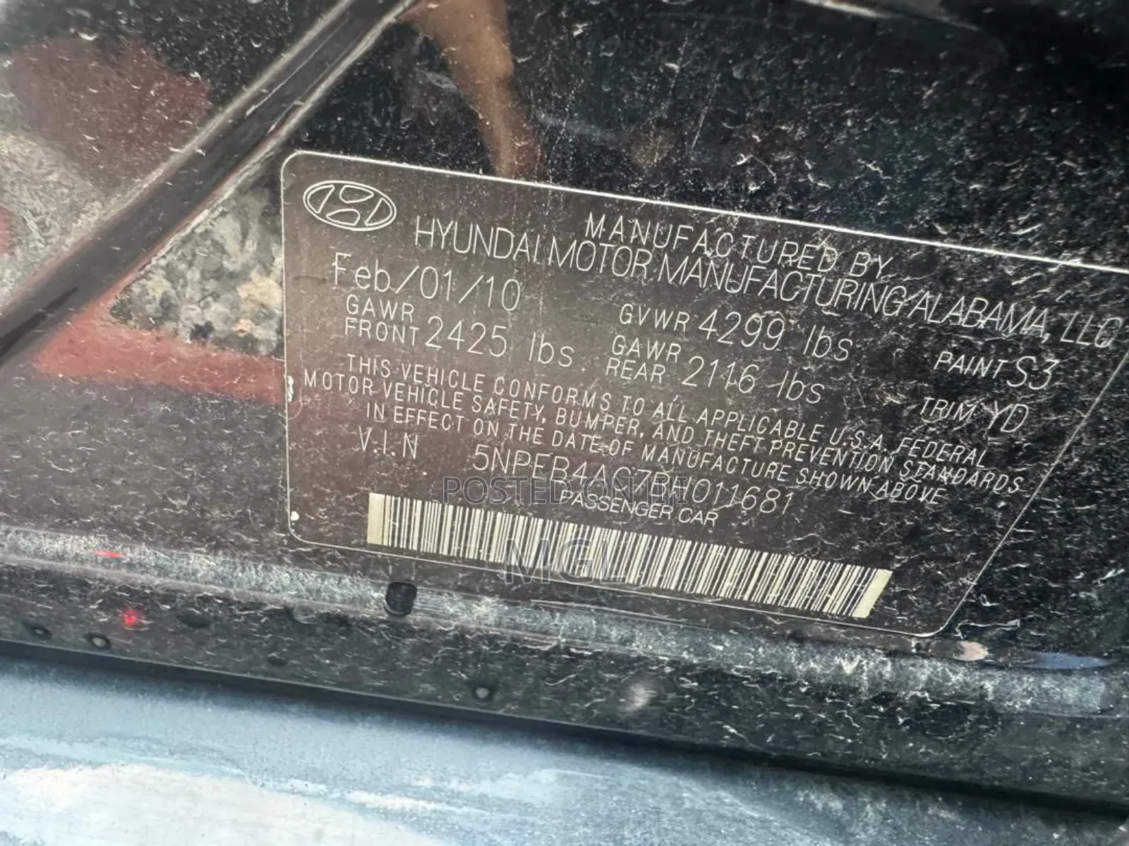 Hyundai Sonata 2011 Black