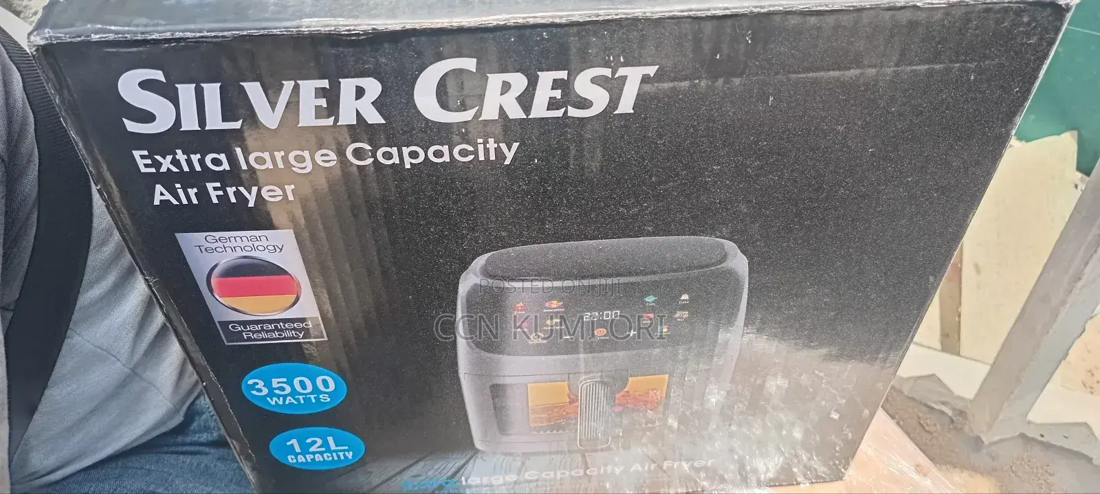 Silver Creast 12litres Air Fryer Extra Large Capacity. 3500 Watts.