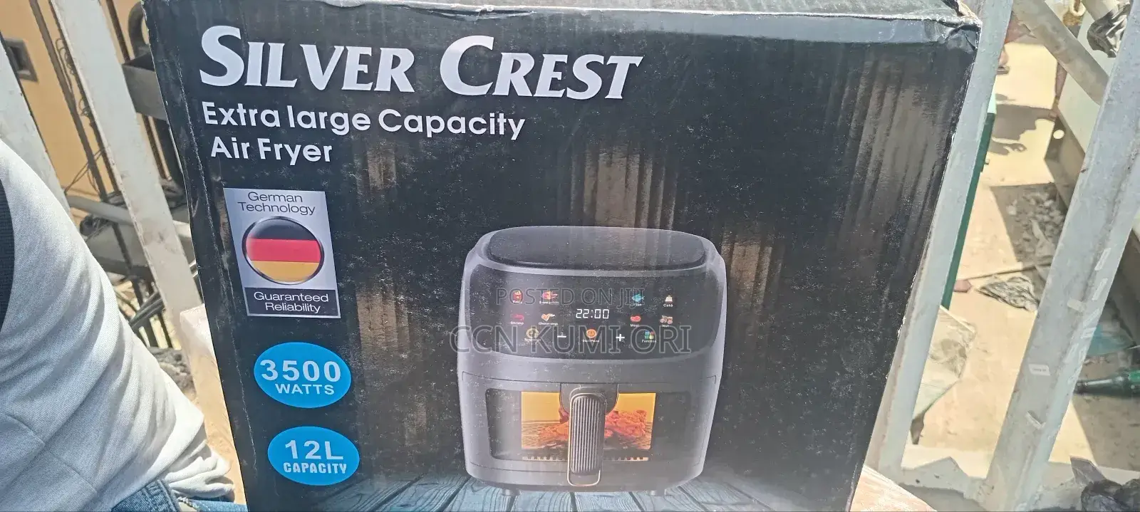 Silver Creast 12litres Air Fryer Extra Large Capacity. 3500 Watts.