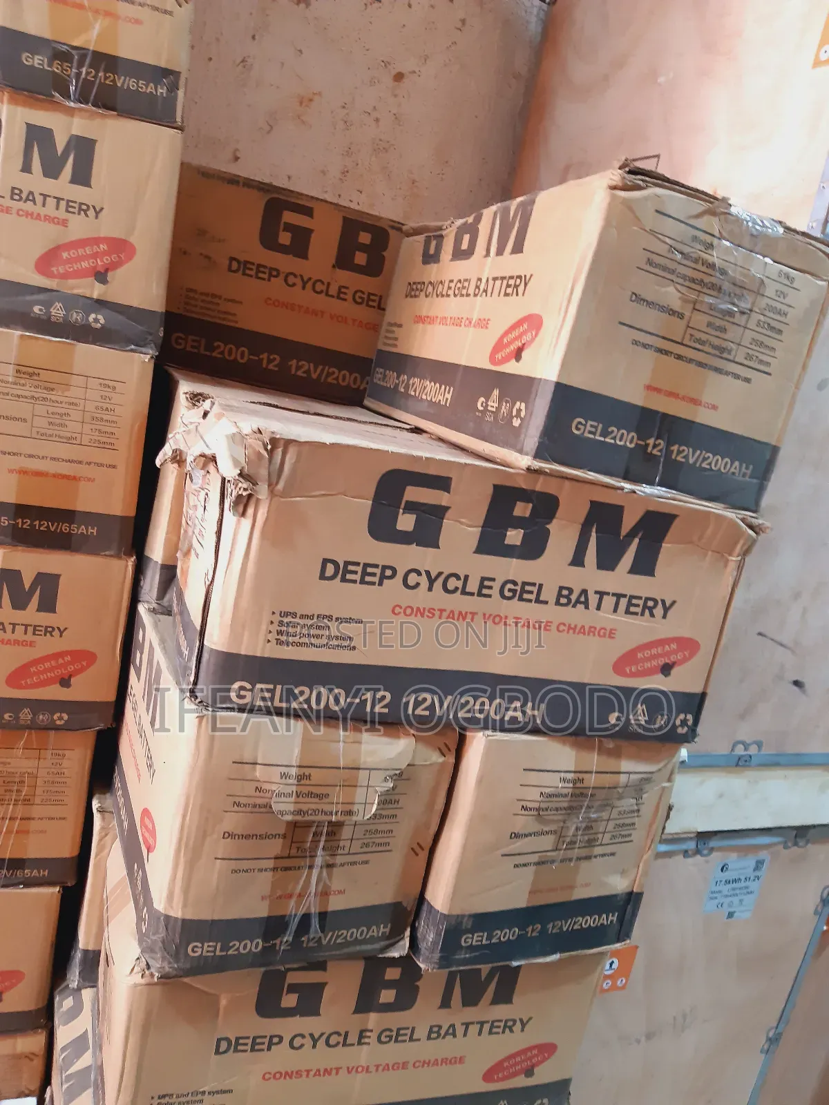GBM Dry Cell Battery 200ah 12v