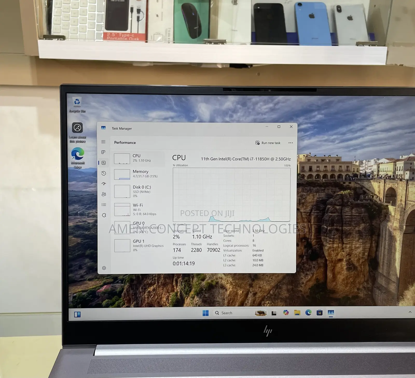 Laptop HP ZBook Studio G8 32GB Intel Core i7 SSD 512GB
