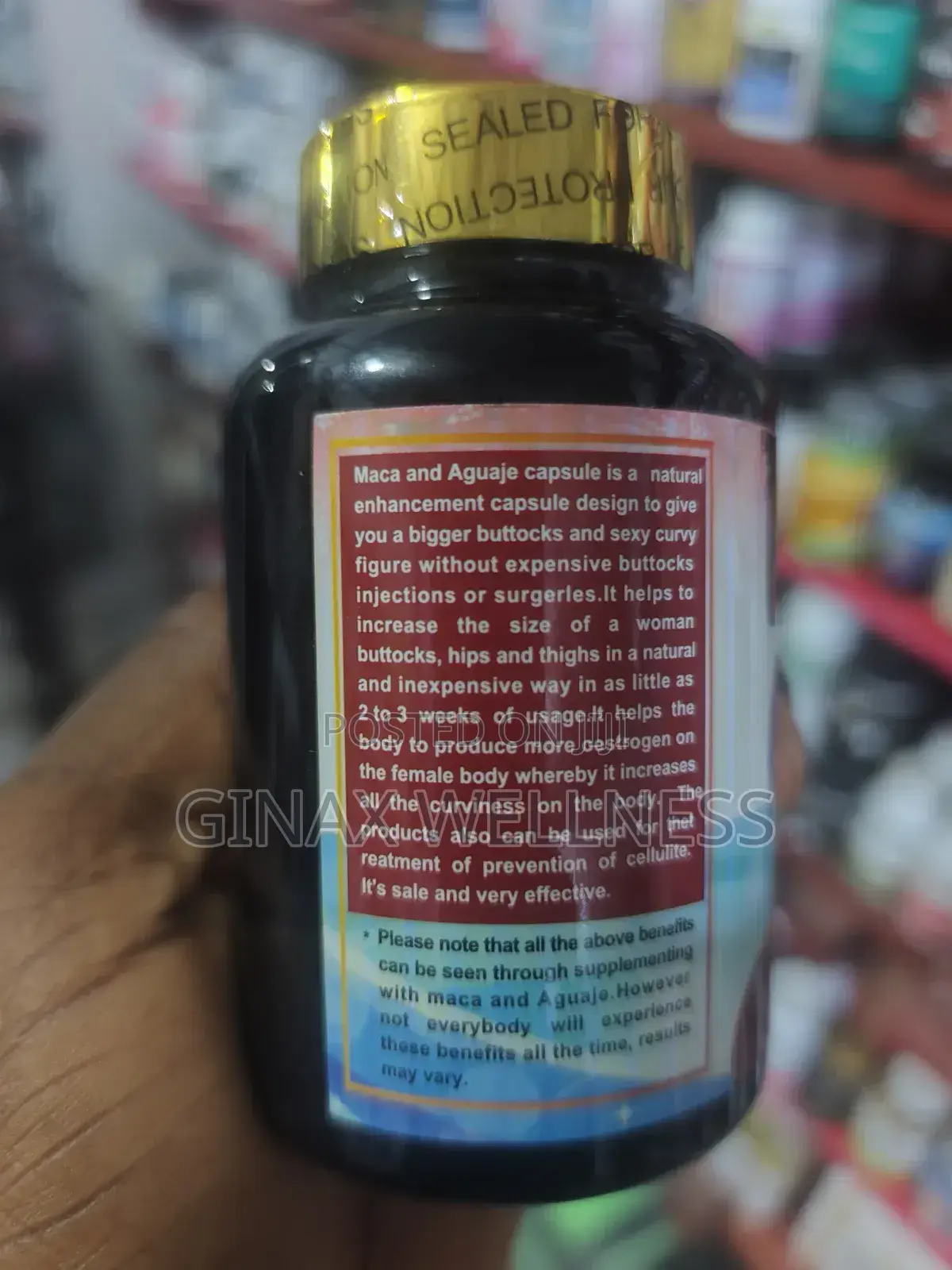 Maca Aguaje Capsules for Hip and Butts Enhancement