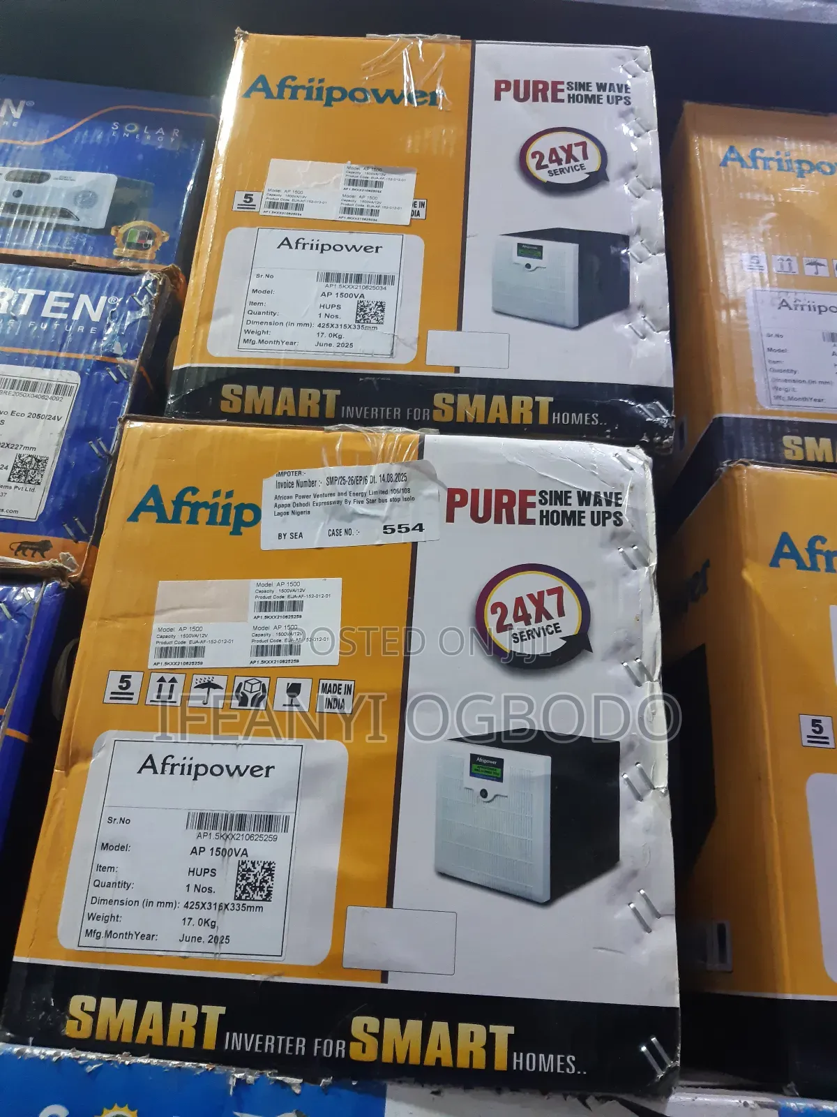 Afripower Solar Inverter 1.5kva 24v