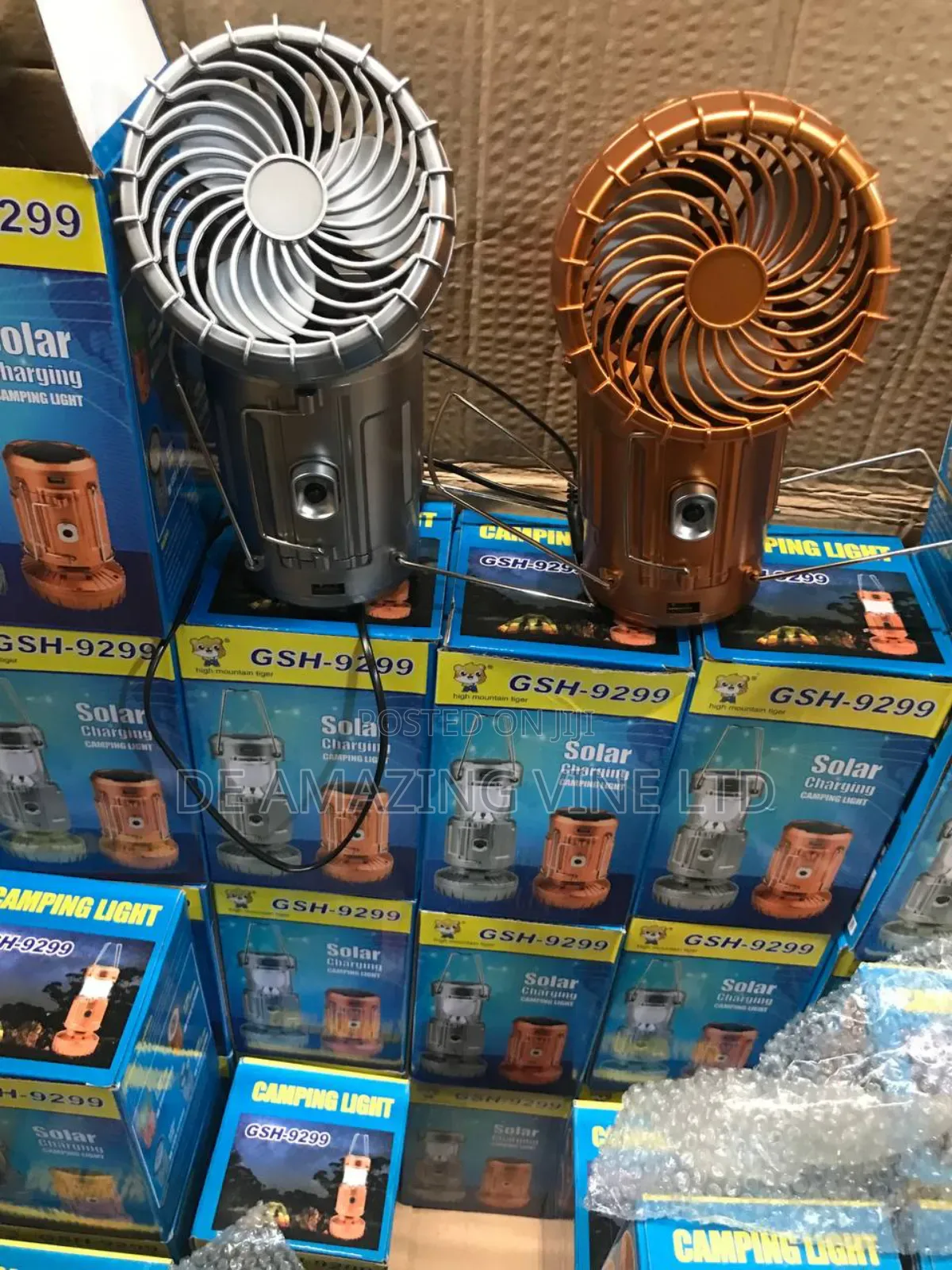 Solar Lamp With Fan