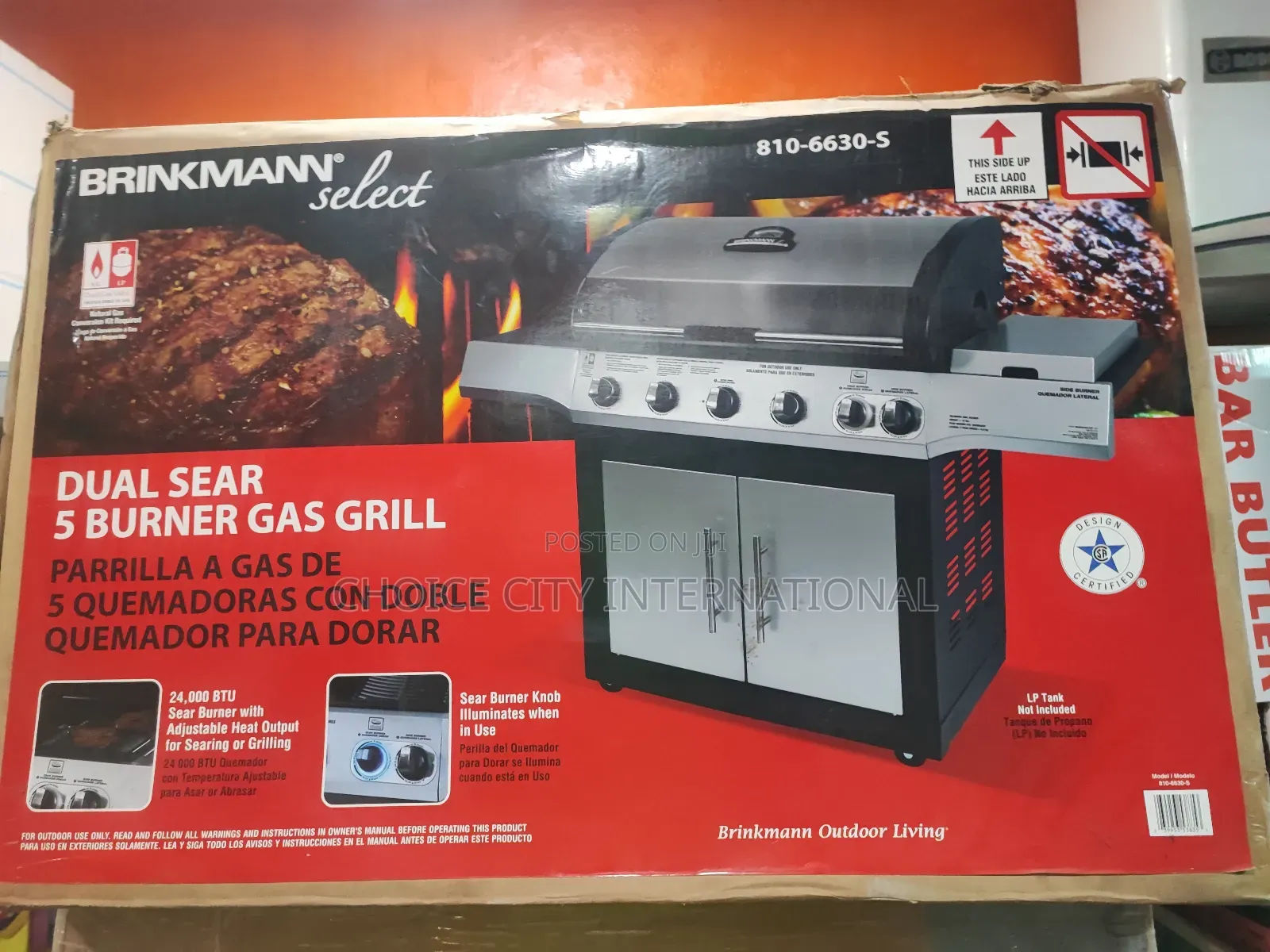 Brinkmann Dual Sear Five Burner Gas Grill