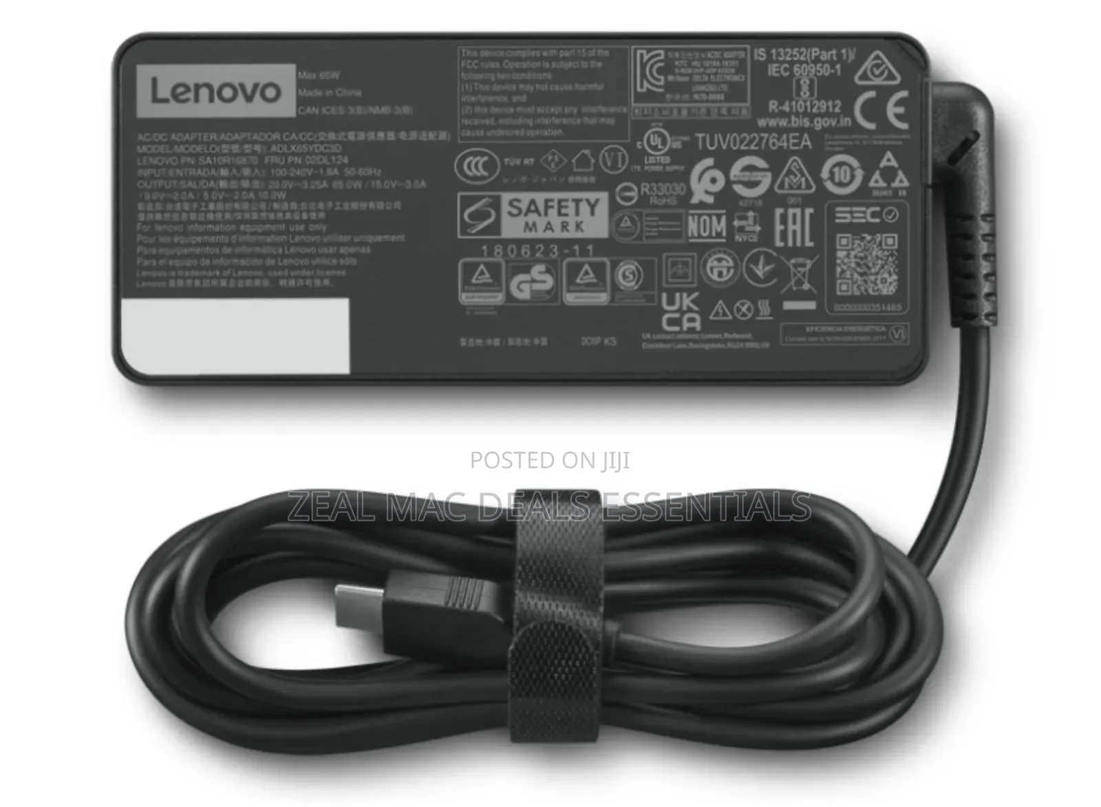 Lenovo 65w Typec Laptop Pc Charger Adapter