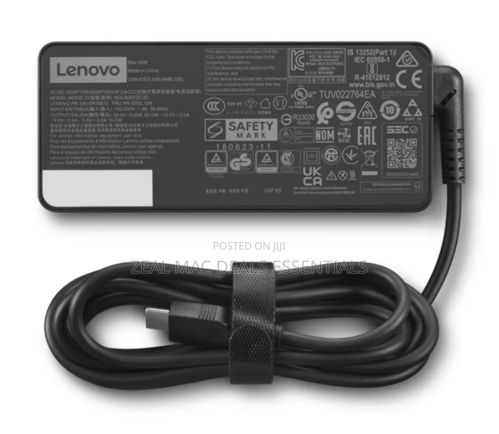 Lenovo 65w Typec Laptop Pc Charger Adapter