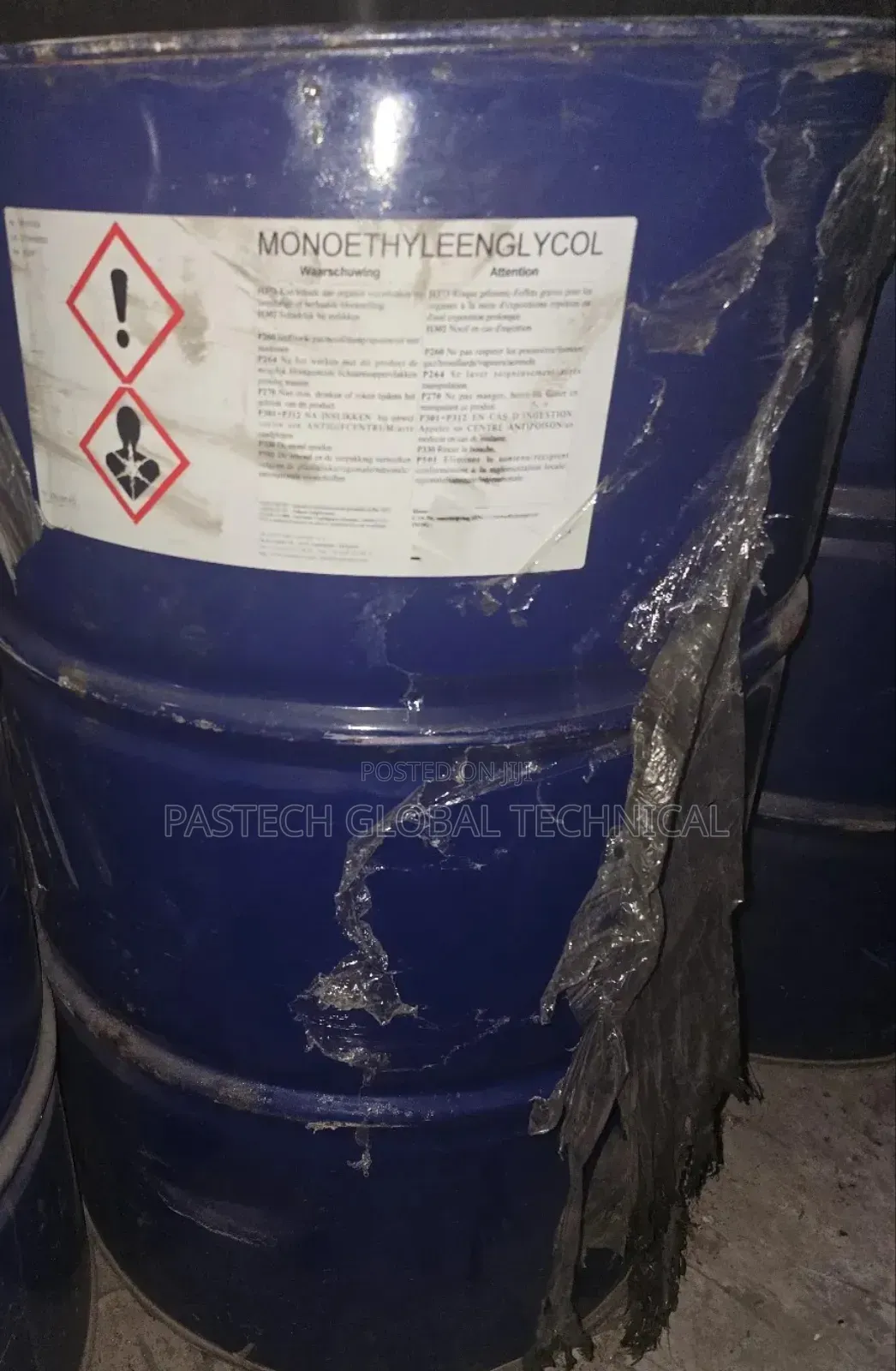 200-Litre Drum of Monoethylene Glycol (Meg)
