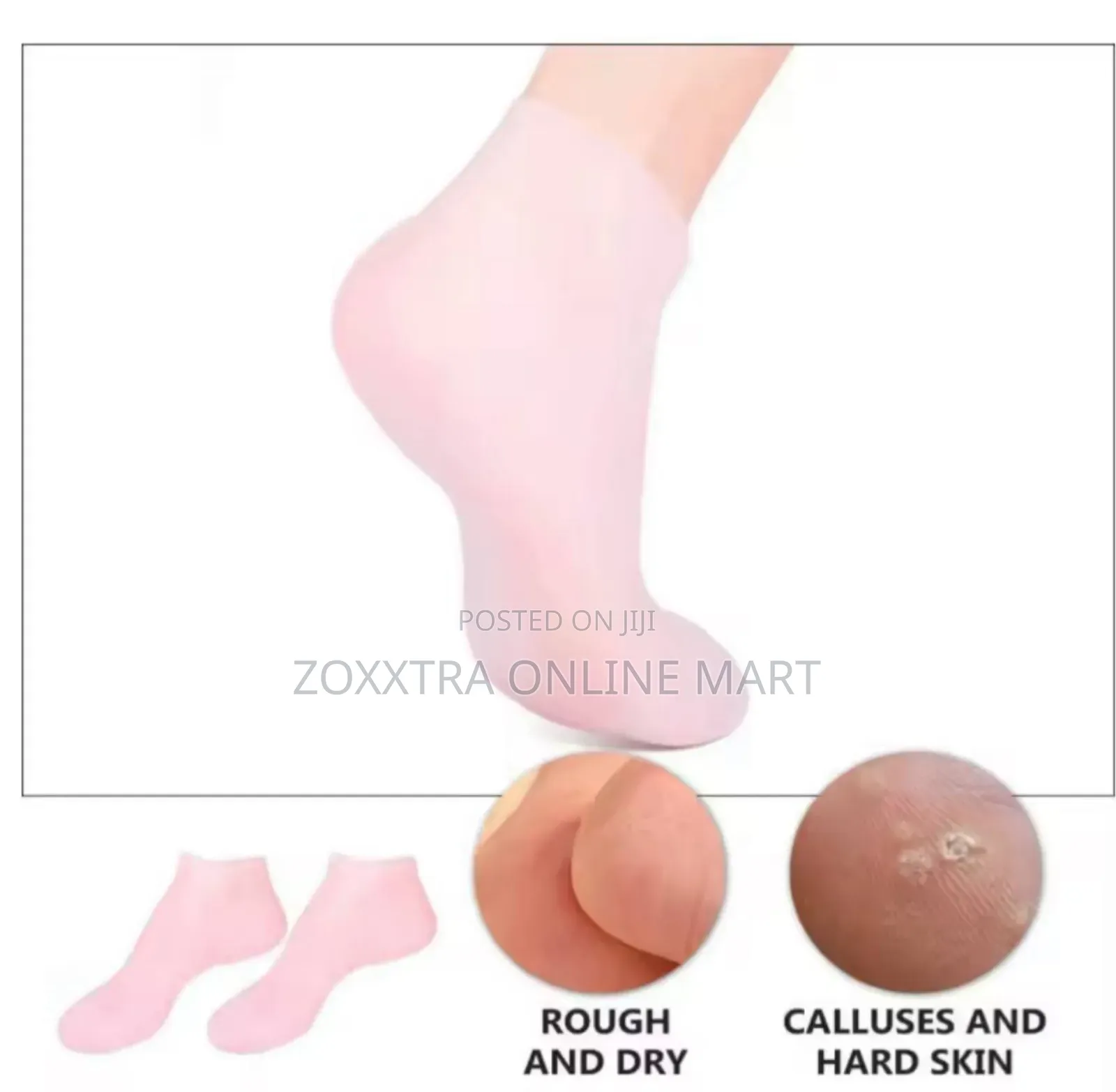 Silicone Moisturising and Exfoliating Heels Socks
