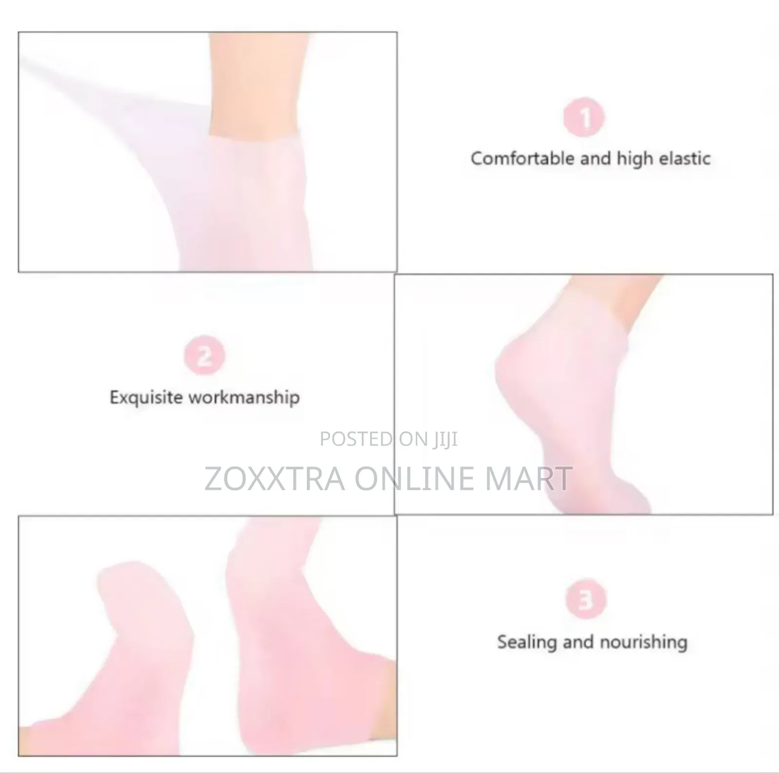 Silicone Moisturising and Exfoliating Heels Socks