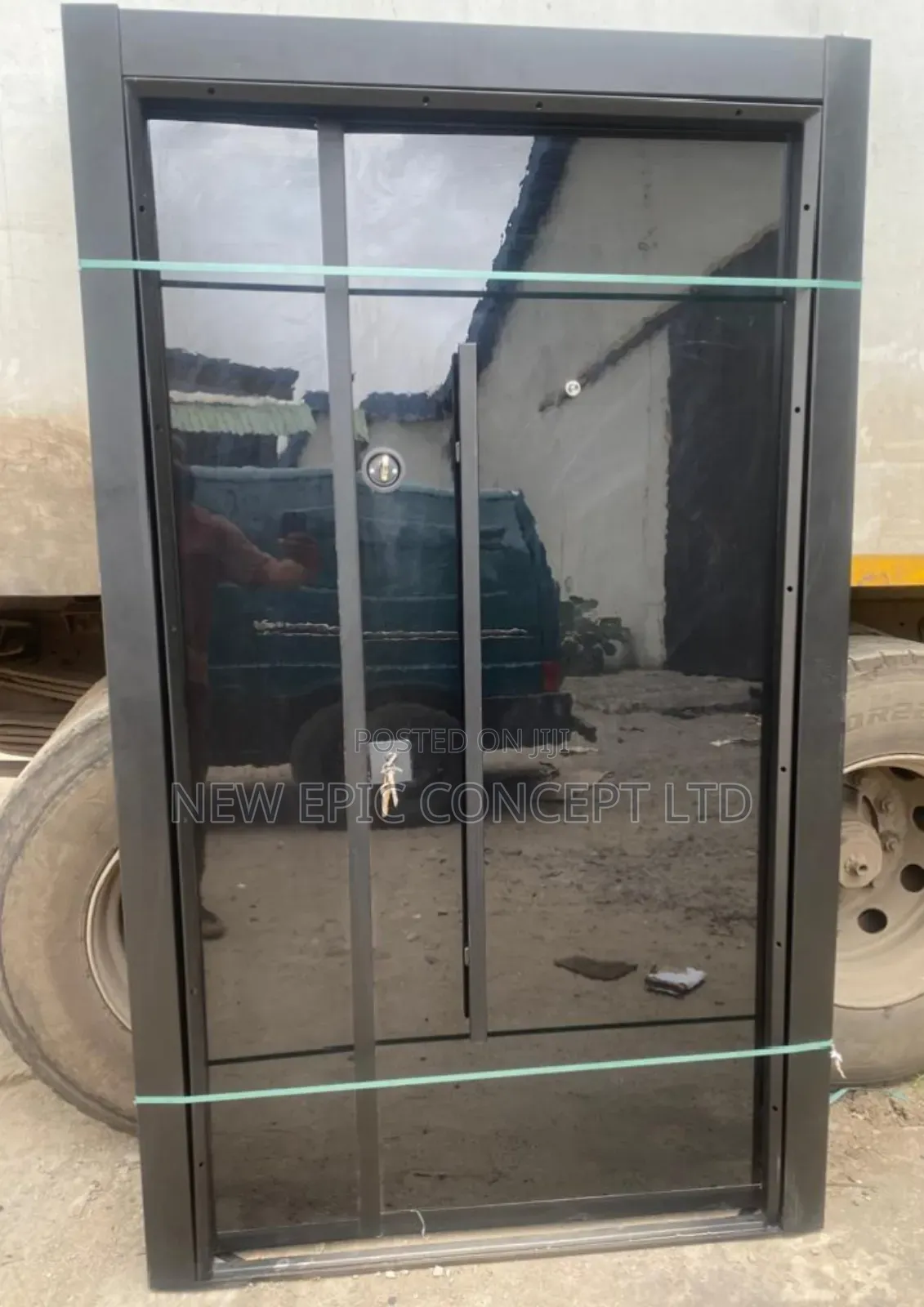 Black Luxury Security Entrance Door