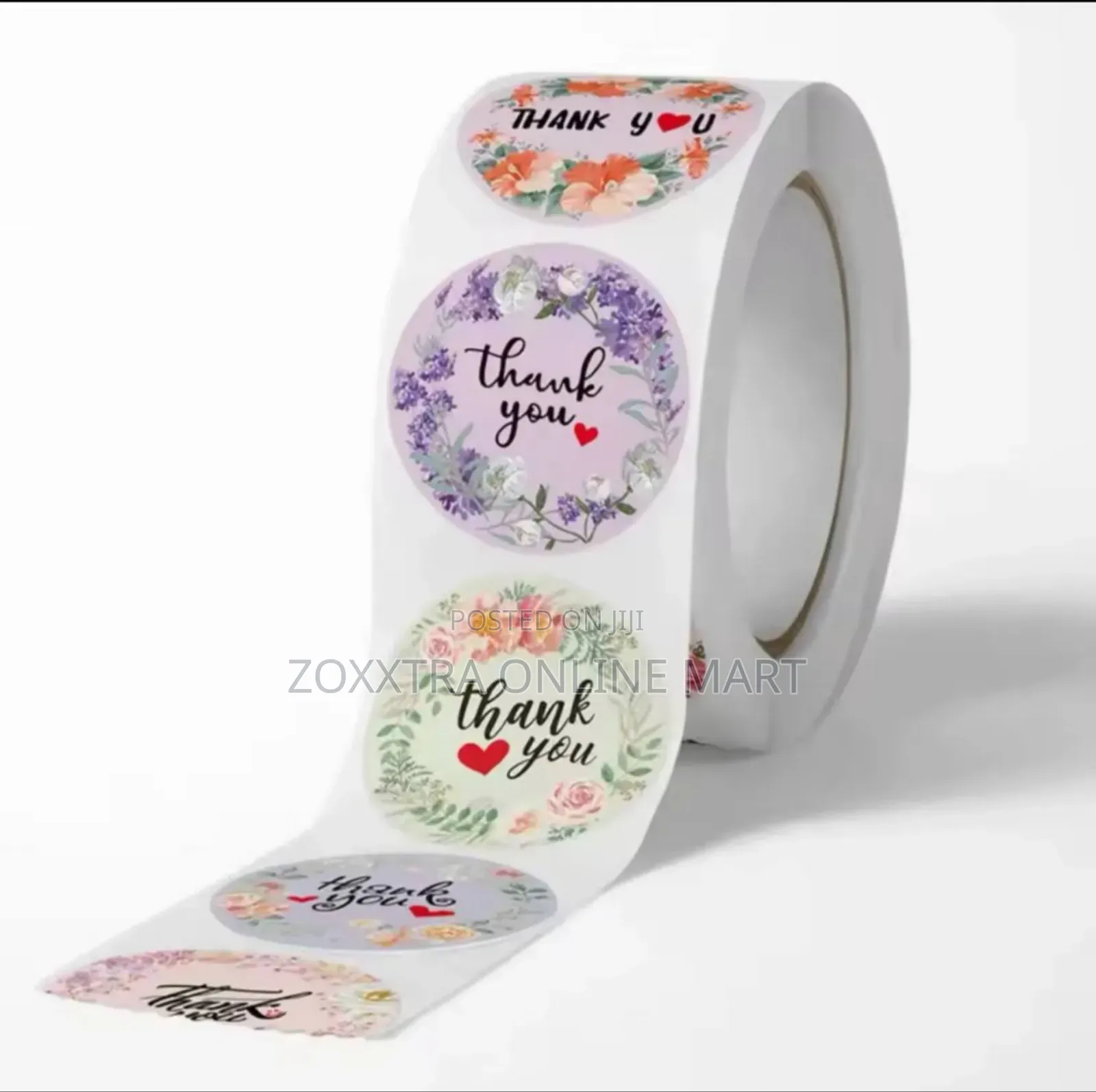 Floral Thank You Stickers