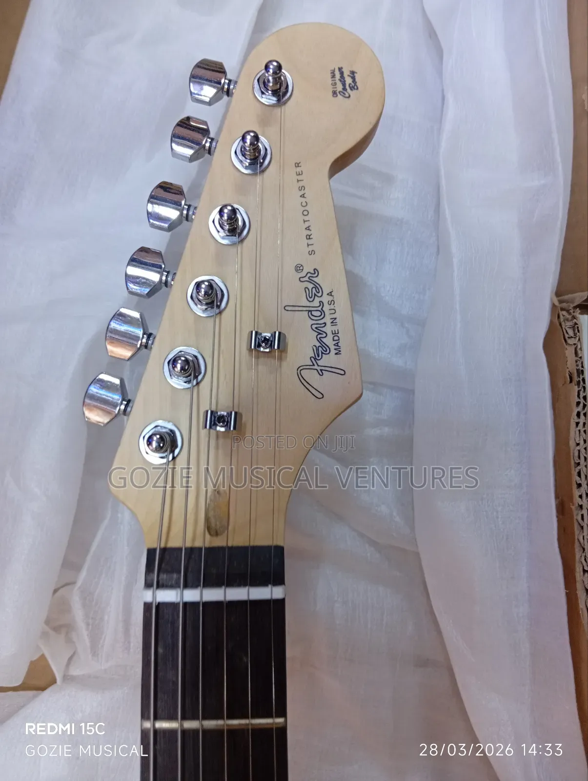 Professional Fender Stratocaster Electric Lead Guitar Black Colour.