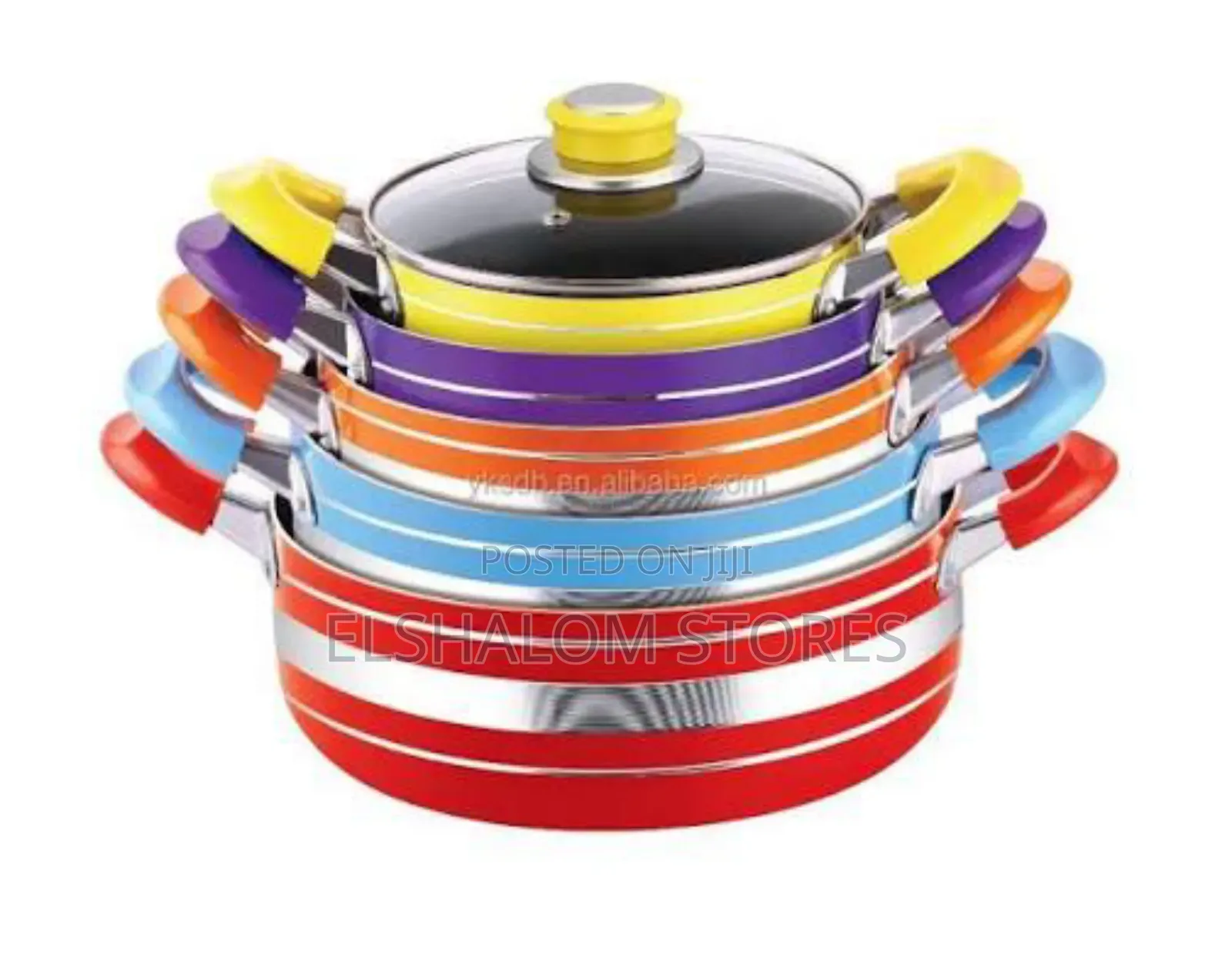 10pcs Coloured Nonstick Cookware Set