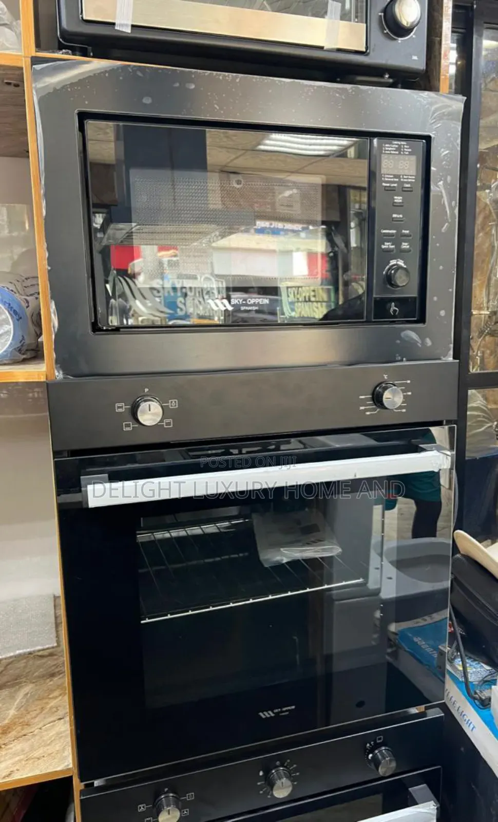 60x45 Microwave Inbuild Black