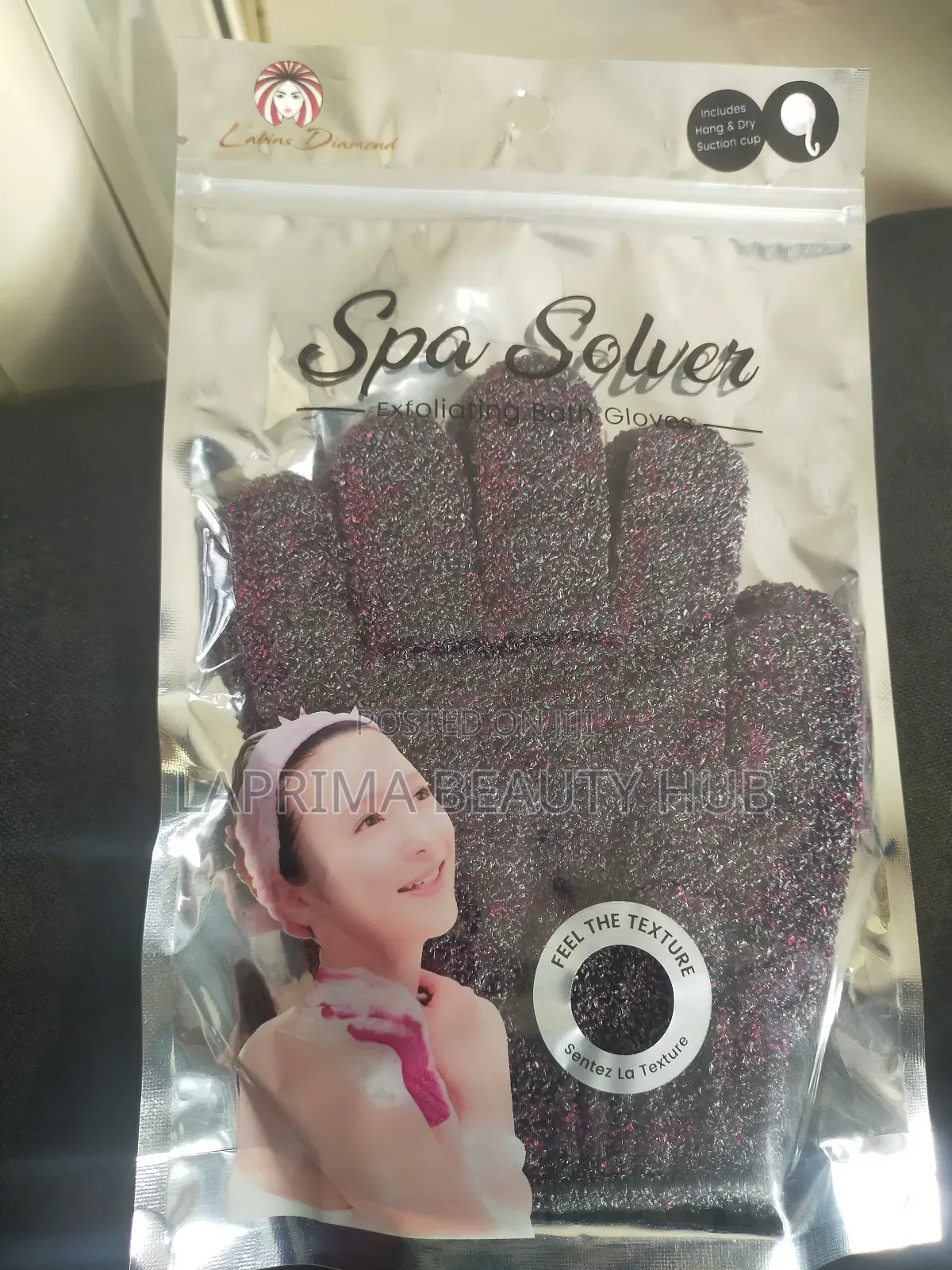 Spa Time Exfoliating Bath Gloves