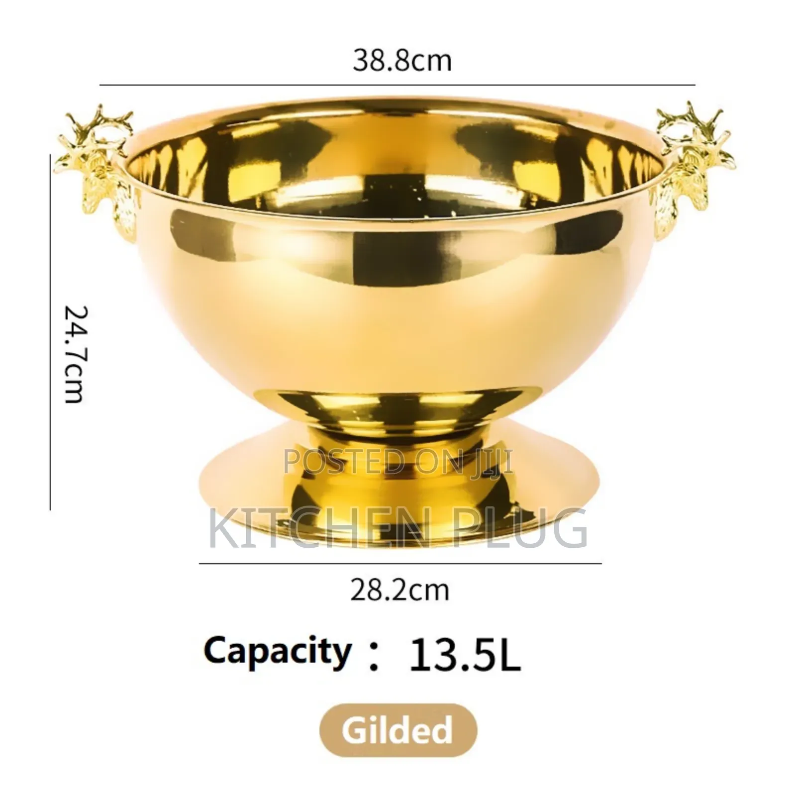 Stainless Steel Deer Head Champagne Barrel / Bowl