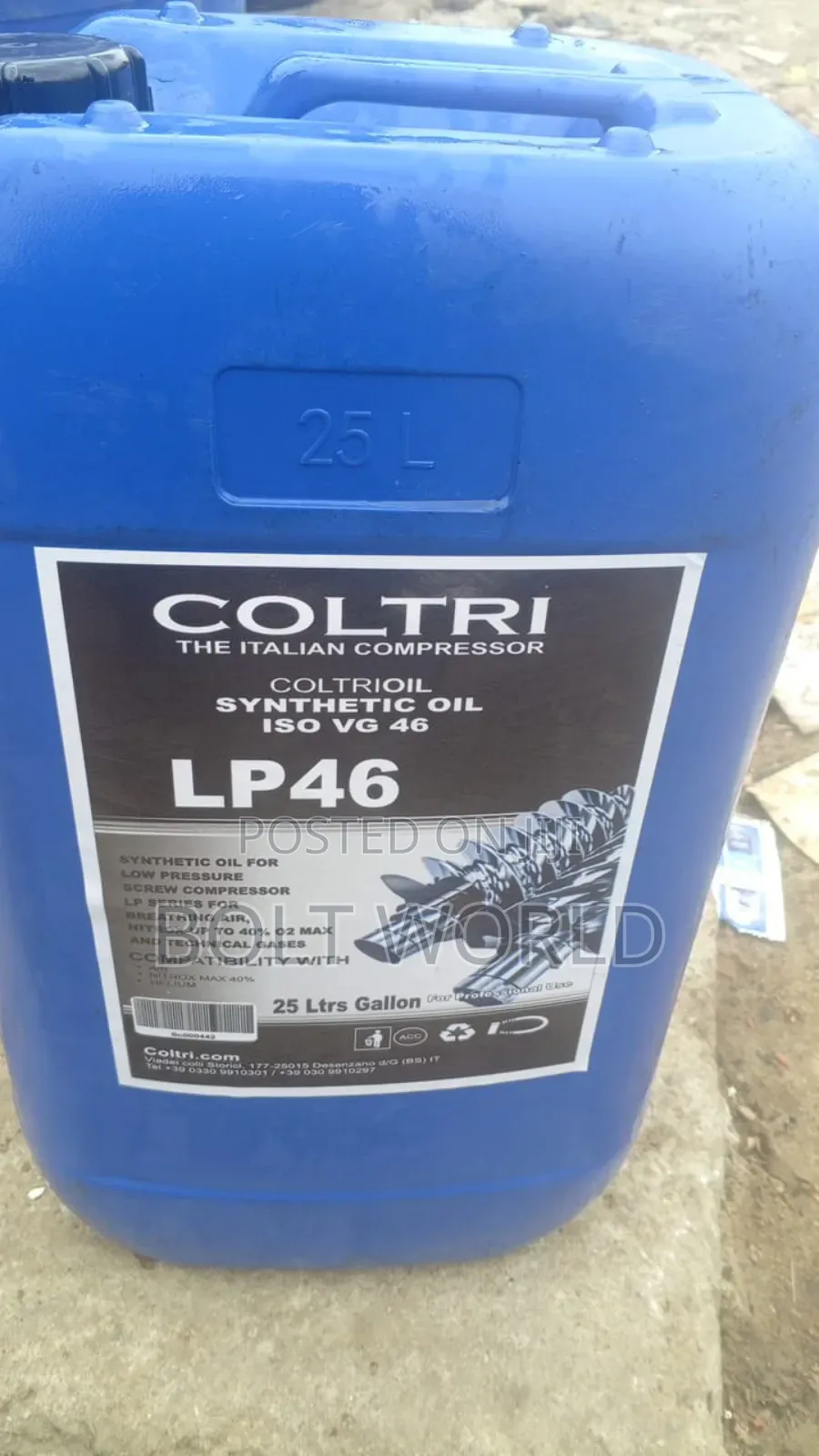 Coltri Lp46 Synthetic Compressor Oil (Iso Vg46)