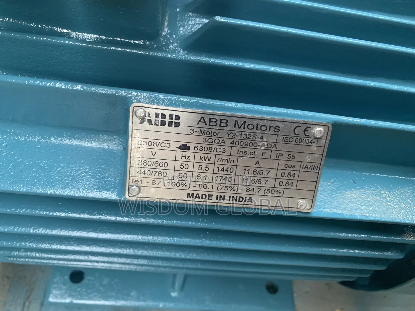 Original 5.5 Kw Abb Motor