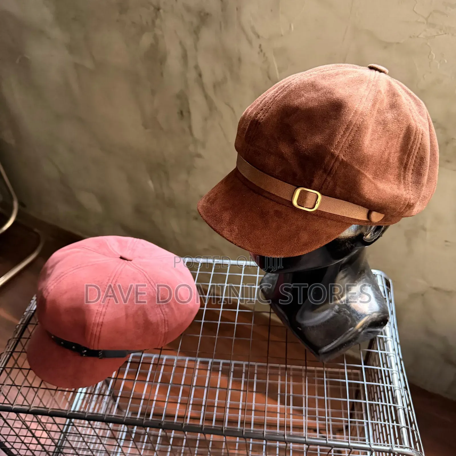 Cop the Faux Leather Baker Boy Hat/ Newsboy Cap