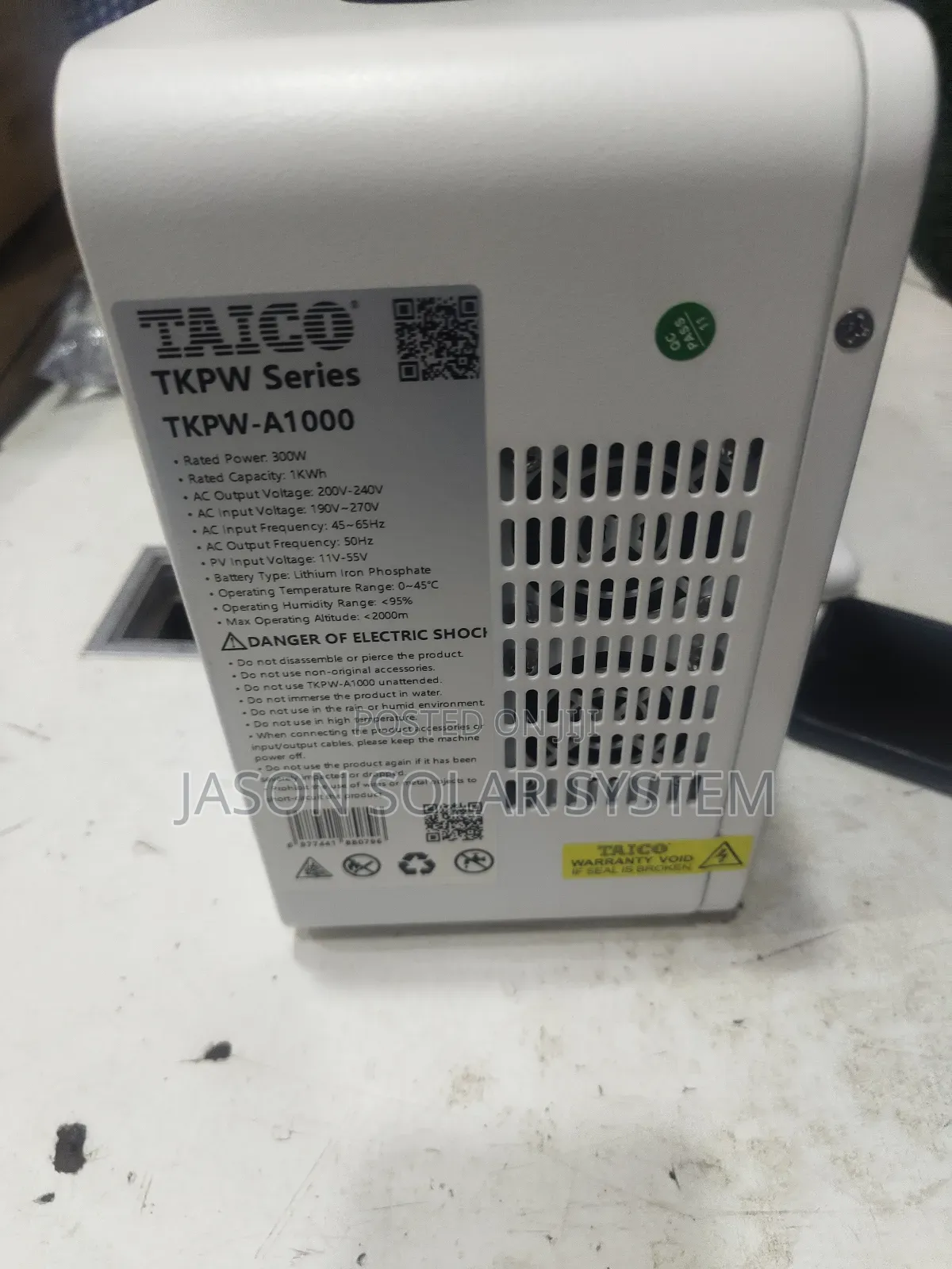 Taico Solar Generator Taico Power Tank 1kwh and 300 Watts Output