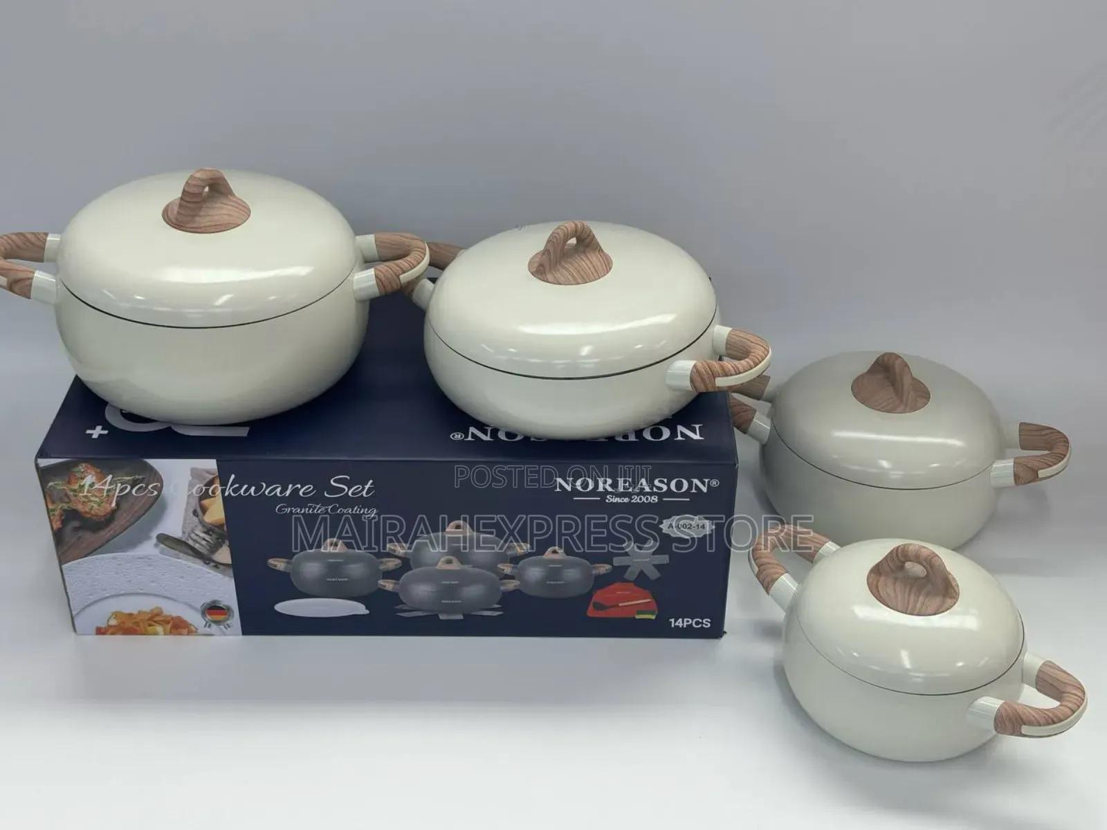 14pcs Noreason High Quality Granite Coating Cooking Pot T361