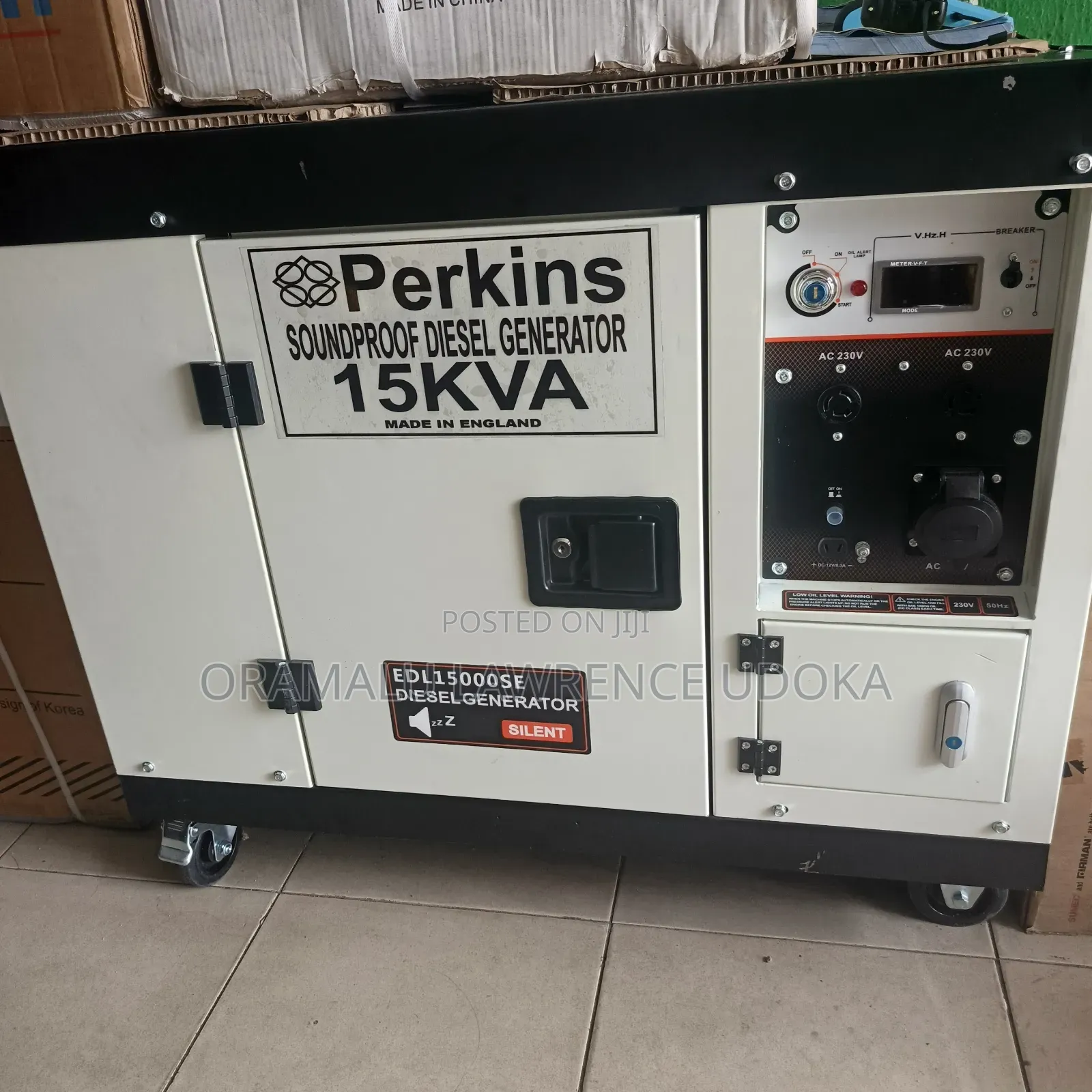 Perkins Soundproof Diesel Generator 15kva