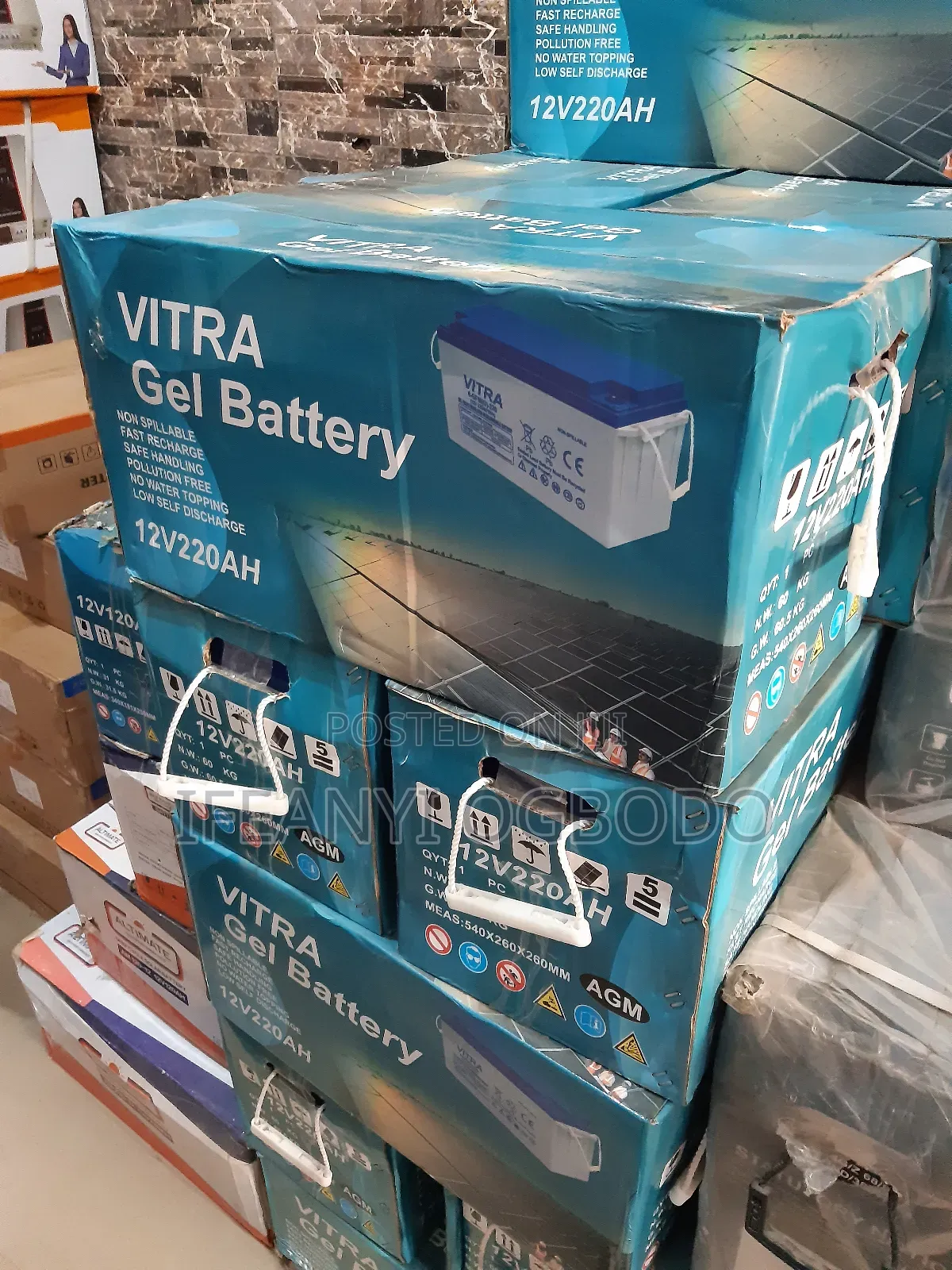 Vitra Dry Cell Battery 220ah 12v