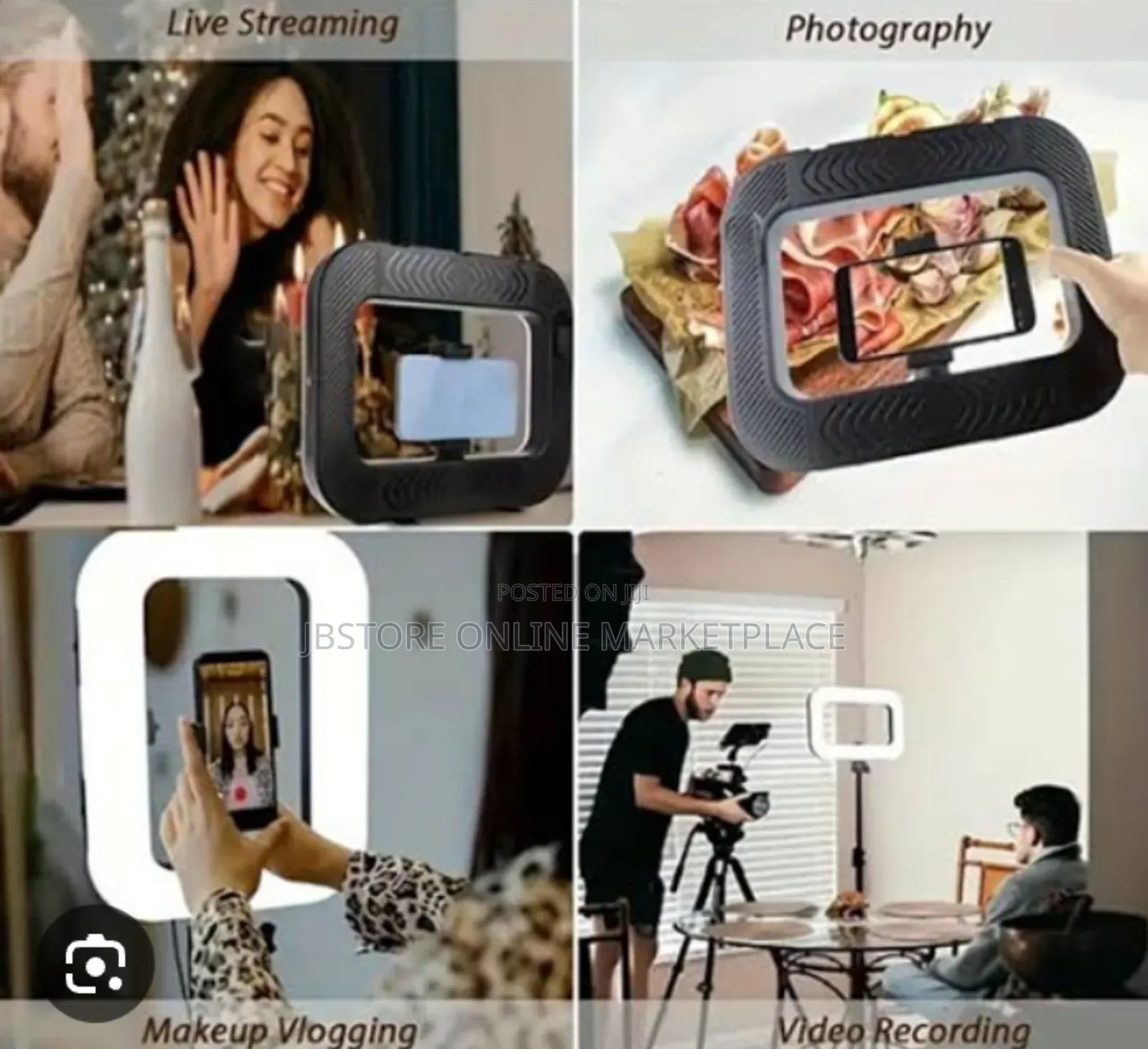 Rechargeable E-30 Mobile Phone Camera Fill Light for Live Streaming
