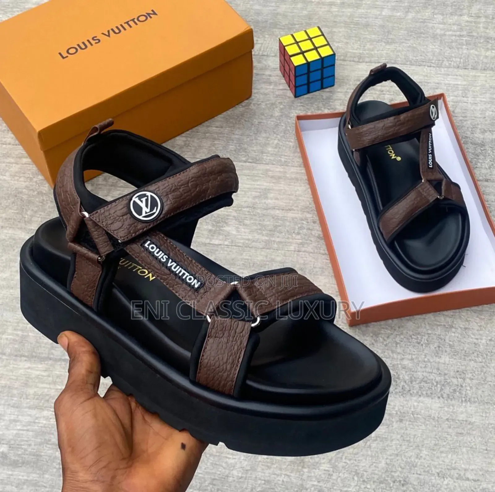 Original Luxury Louis Vuitton Collection Sandals Well Banded Package