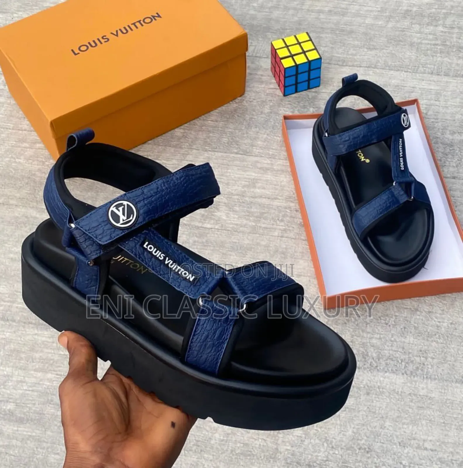 Original Luxury Louis Vuitton Collection Sandals Well Banded Package