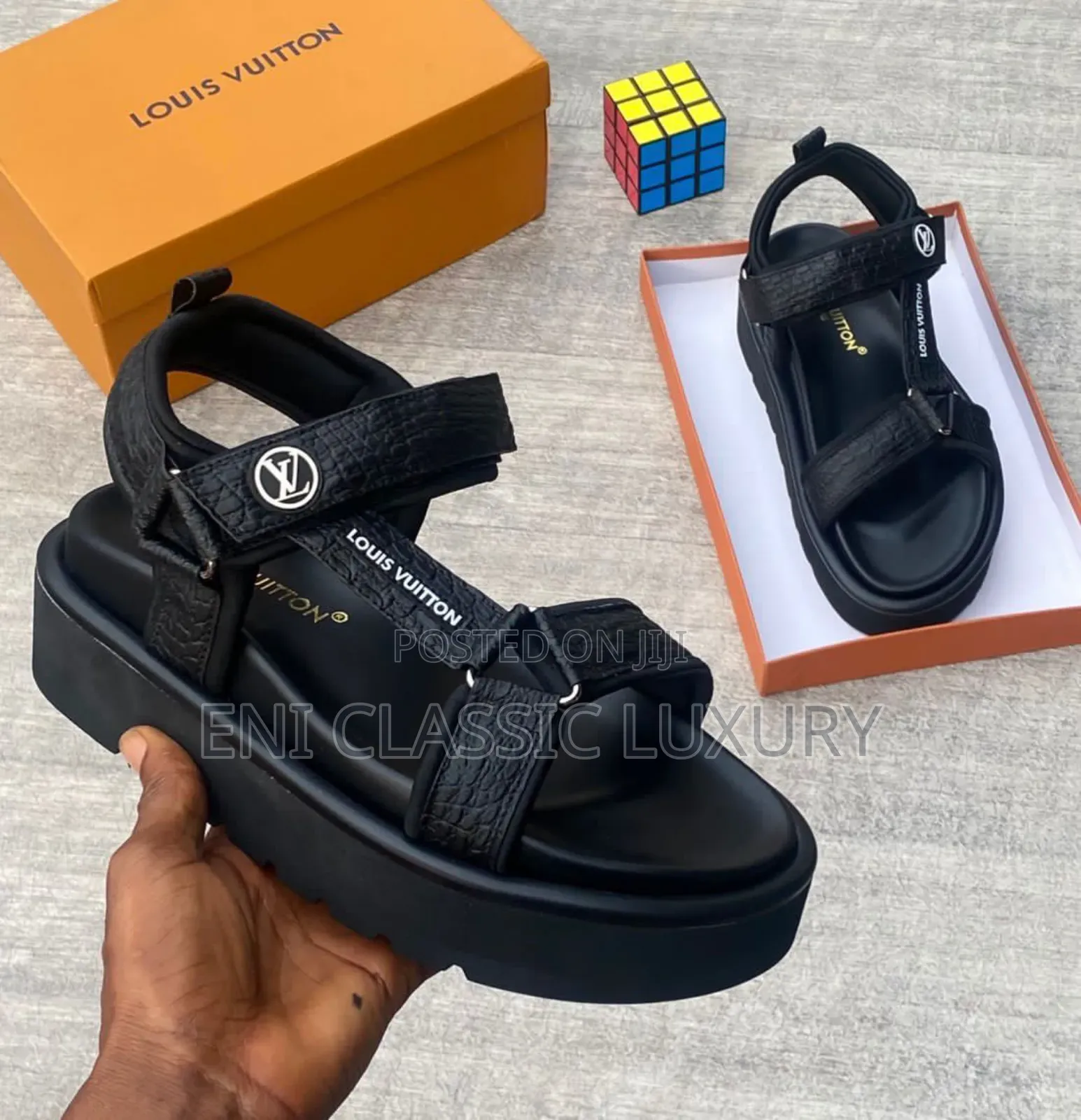 Original Luxury Louis Vuitton Collection Sandals Well Banded Package