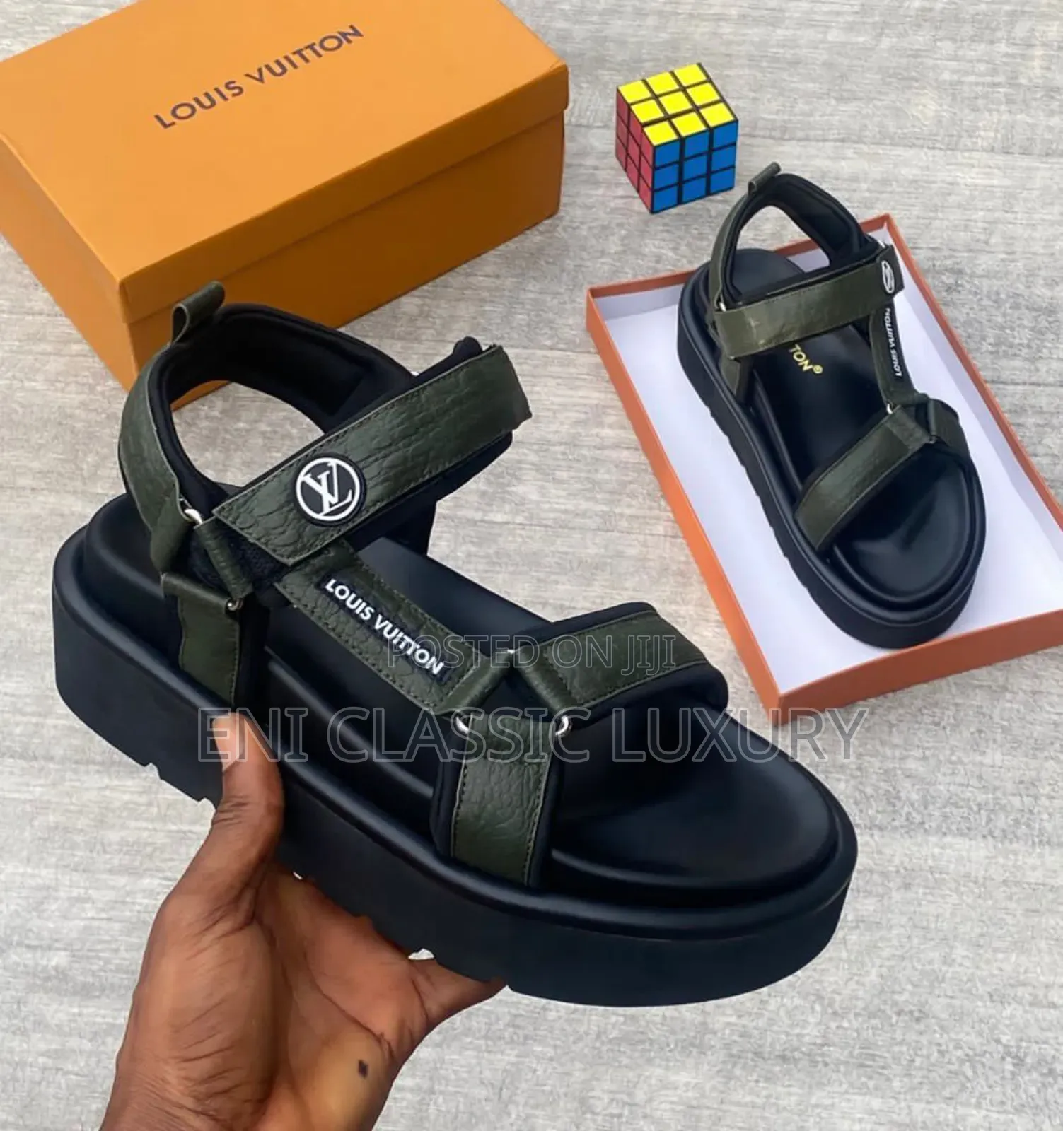 Original Luxury Louis Vuitton Collection Sandals Well Banded Package