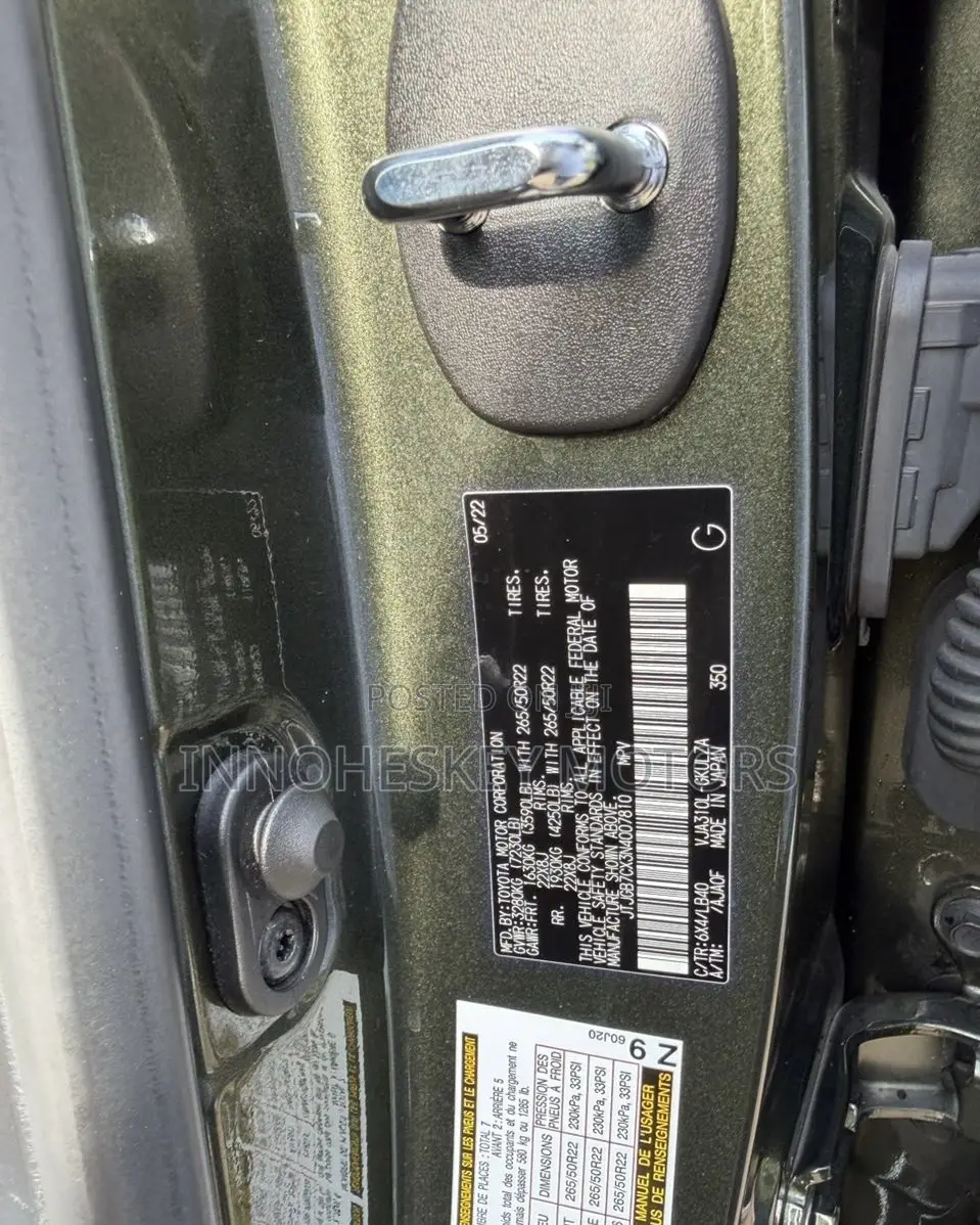 Lexus LX LX 600 2023 Green