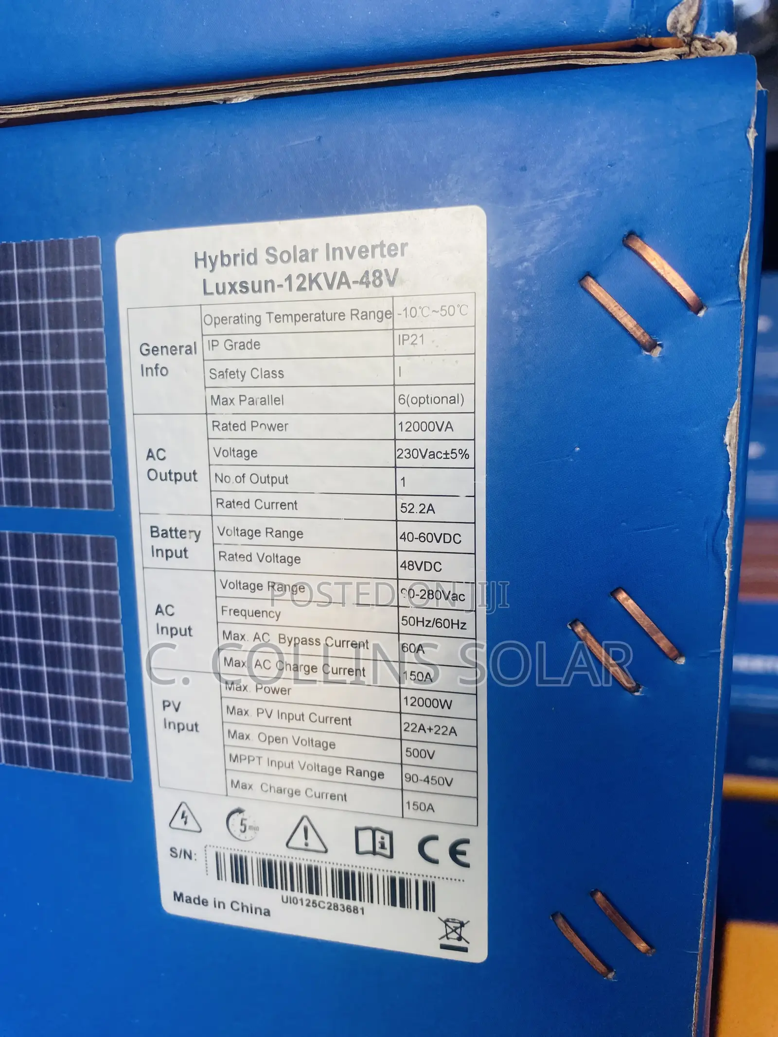 12kva Luxsun Hybrid Inverter