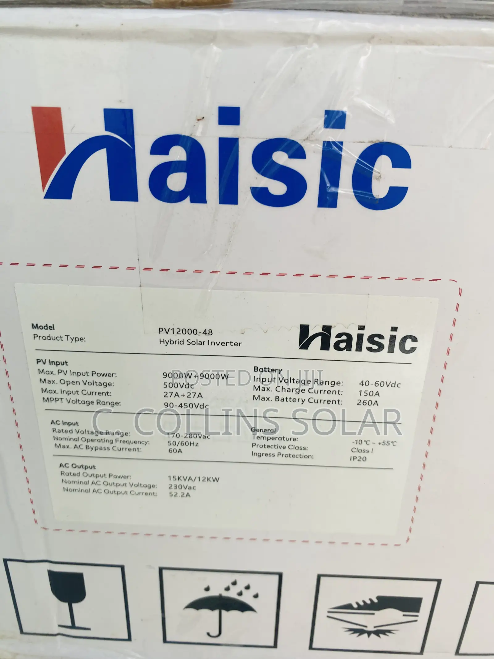15kva Haisic Hybrid Inverter