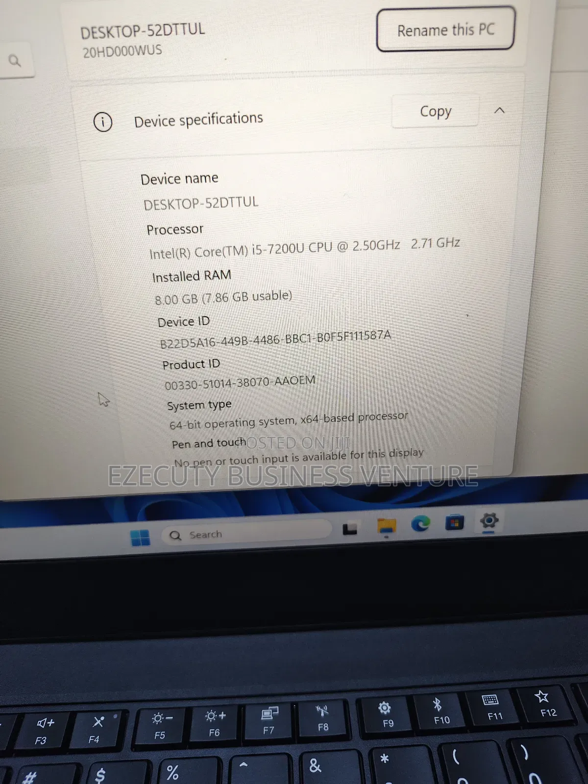Laptop Lenovo ThinkPad T470 8GB Intel Core i5 SSD 256GB