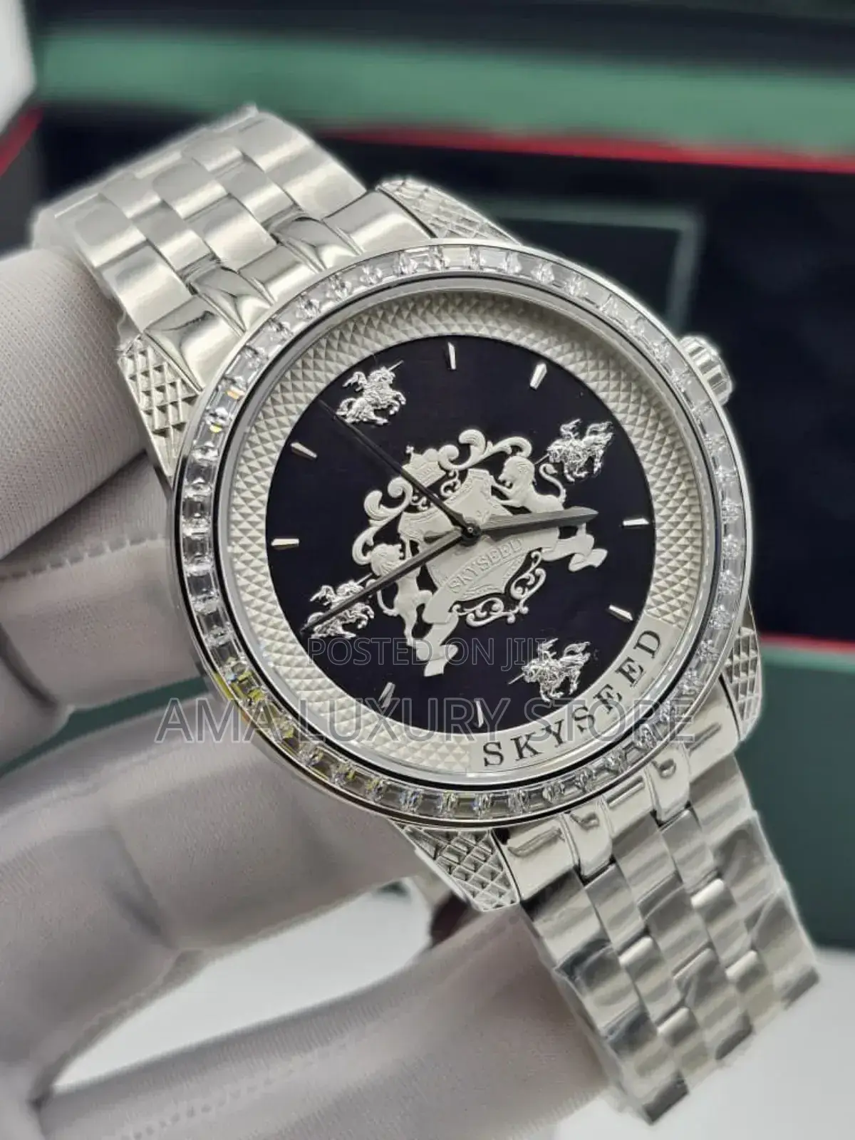 Skyseed Luxury Designer Chain Strap Men's Wristwatches