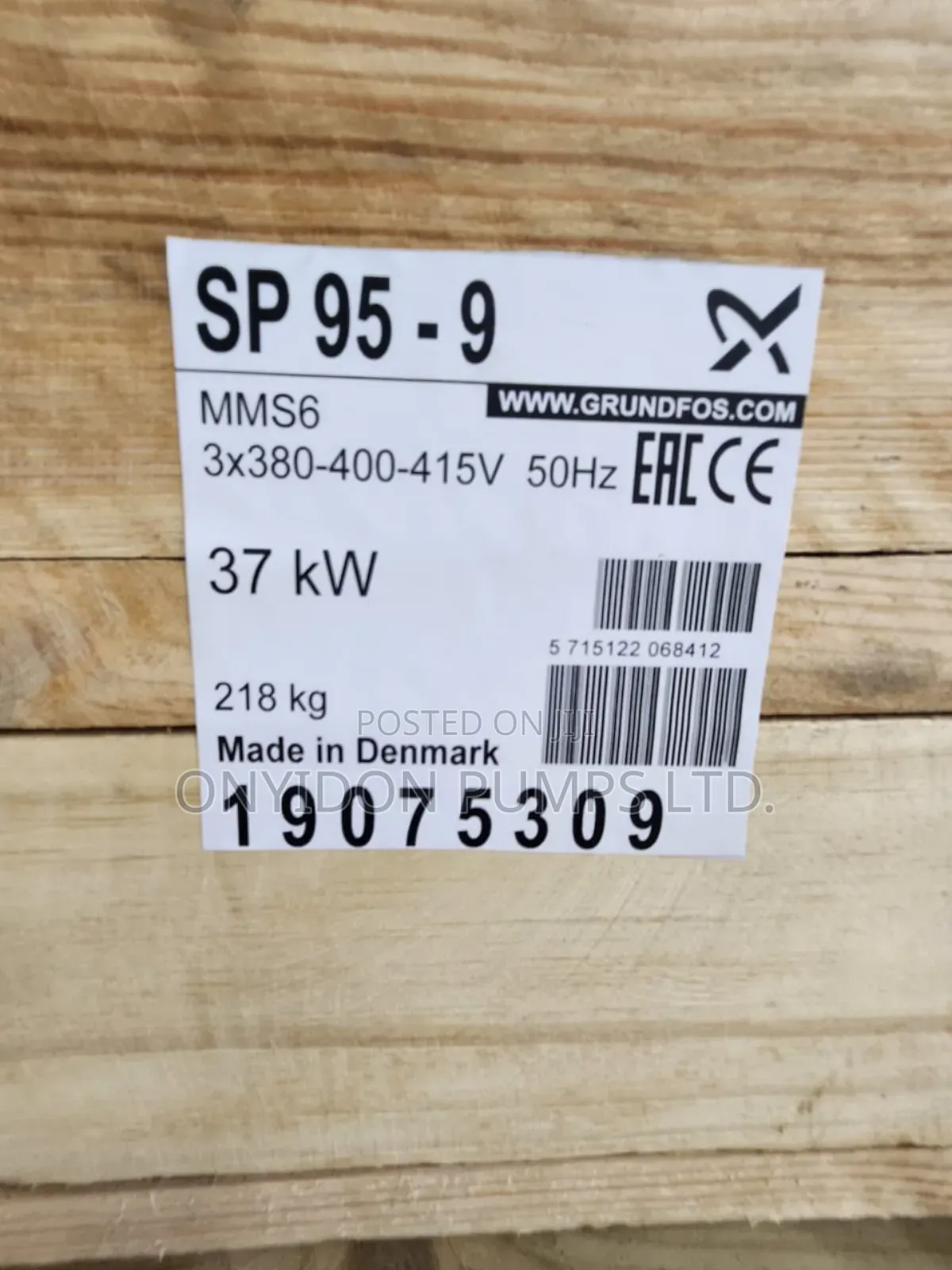 50hp Grundfos Submersible Water Pump