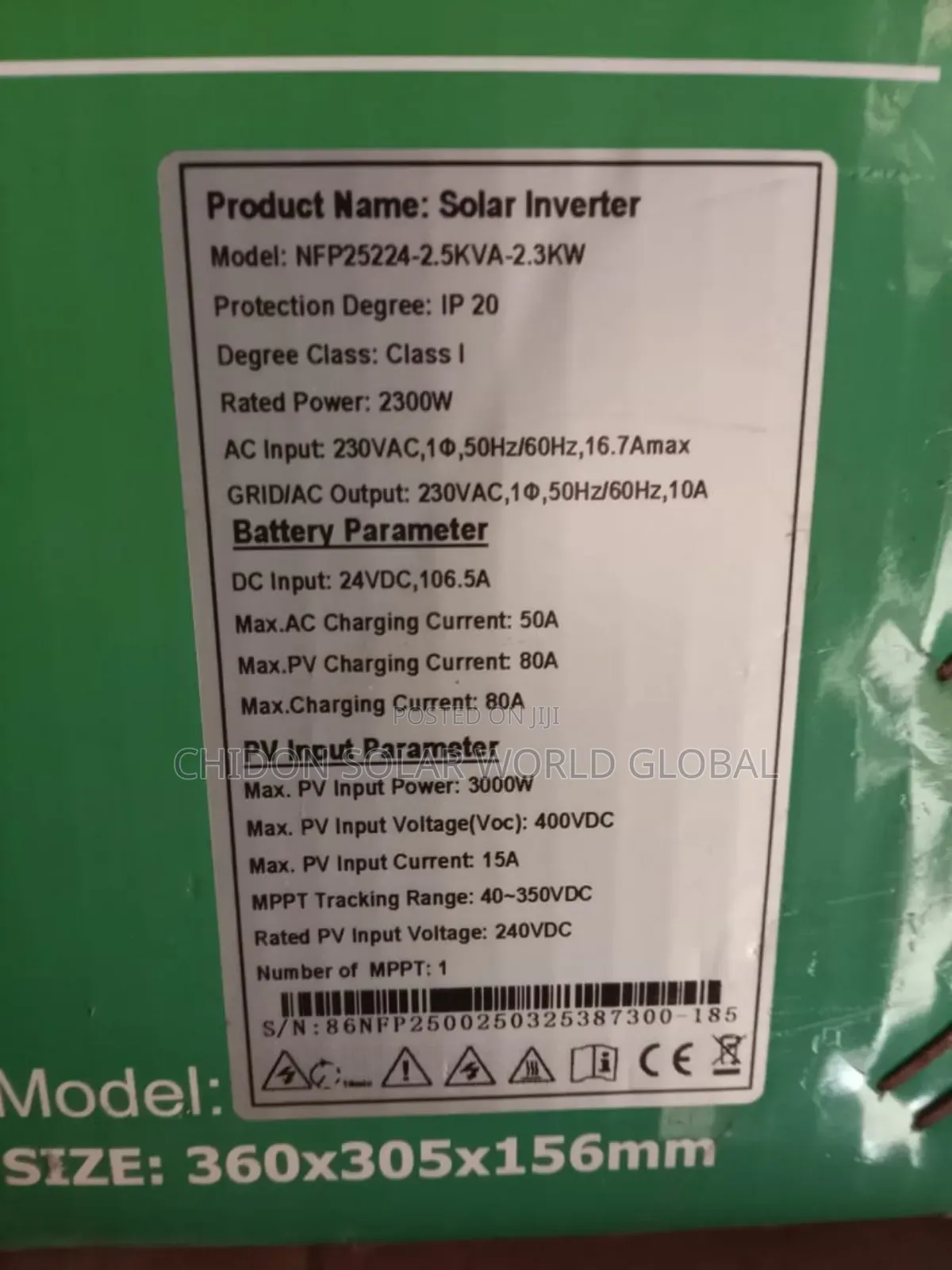 2.5kva Hybrid Solar Inverter 24v